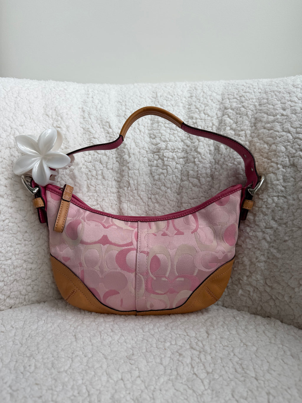 Coach Pink Optic Mini Hobo