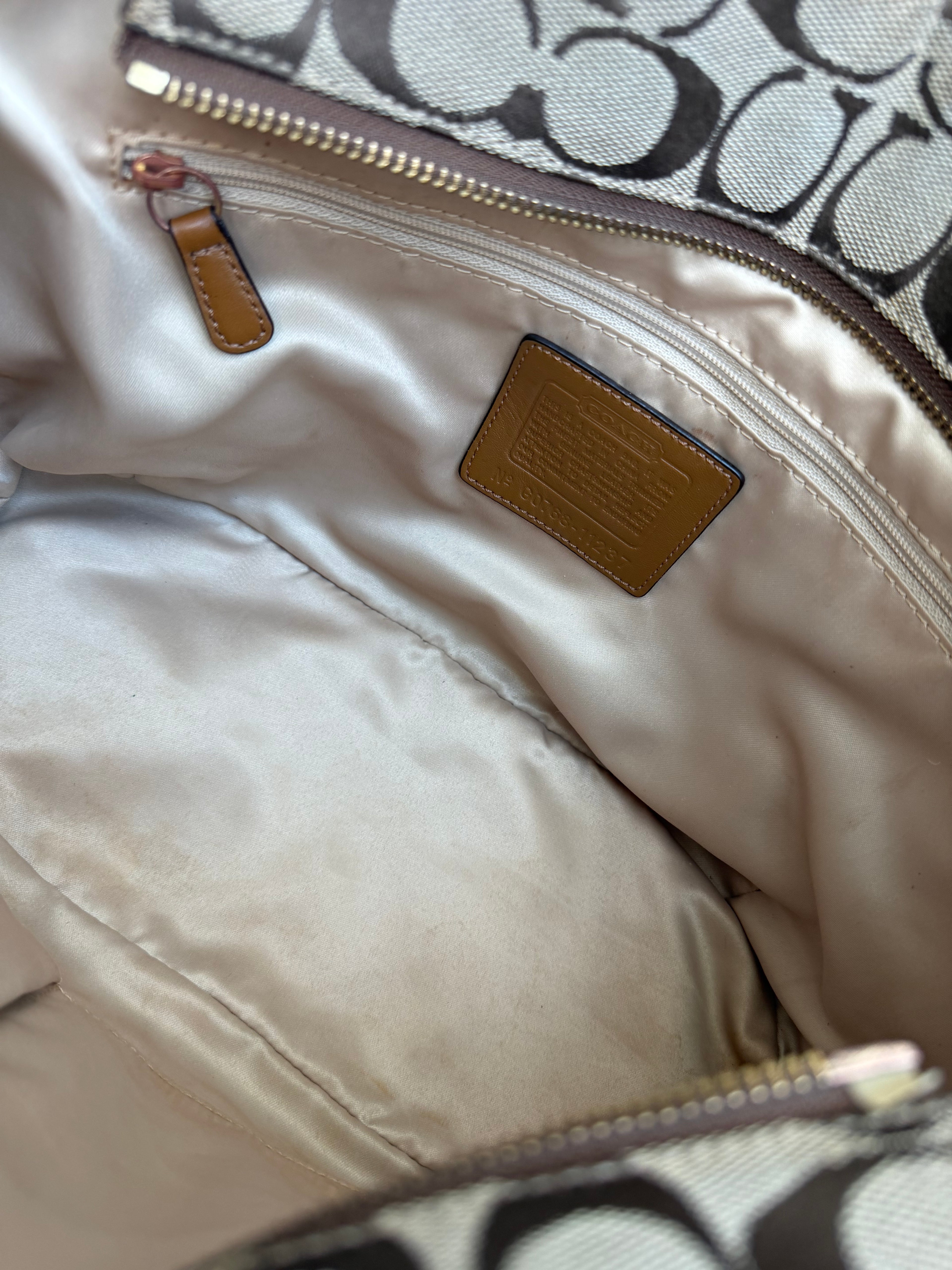 Coach Brown Signature Tote