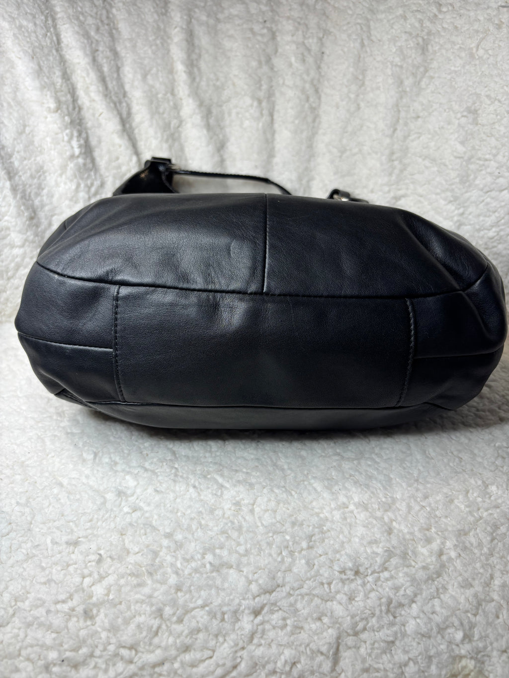 Y2K Coach Black Leather Shoulder Bag