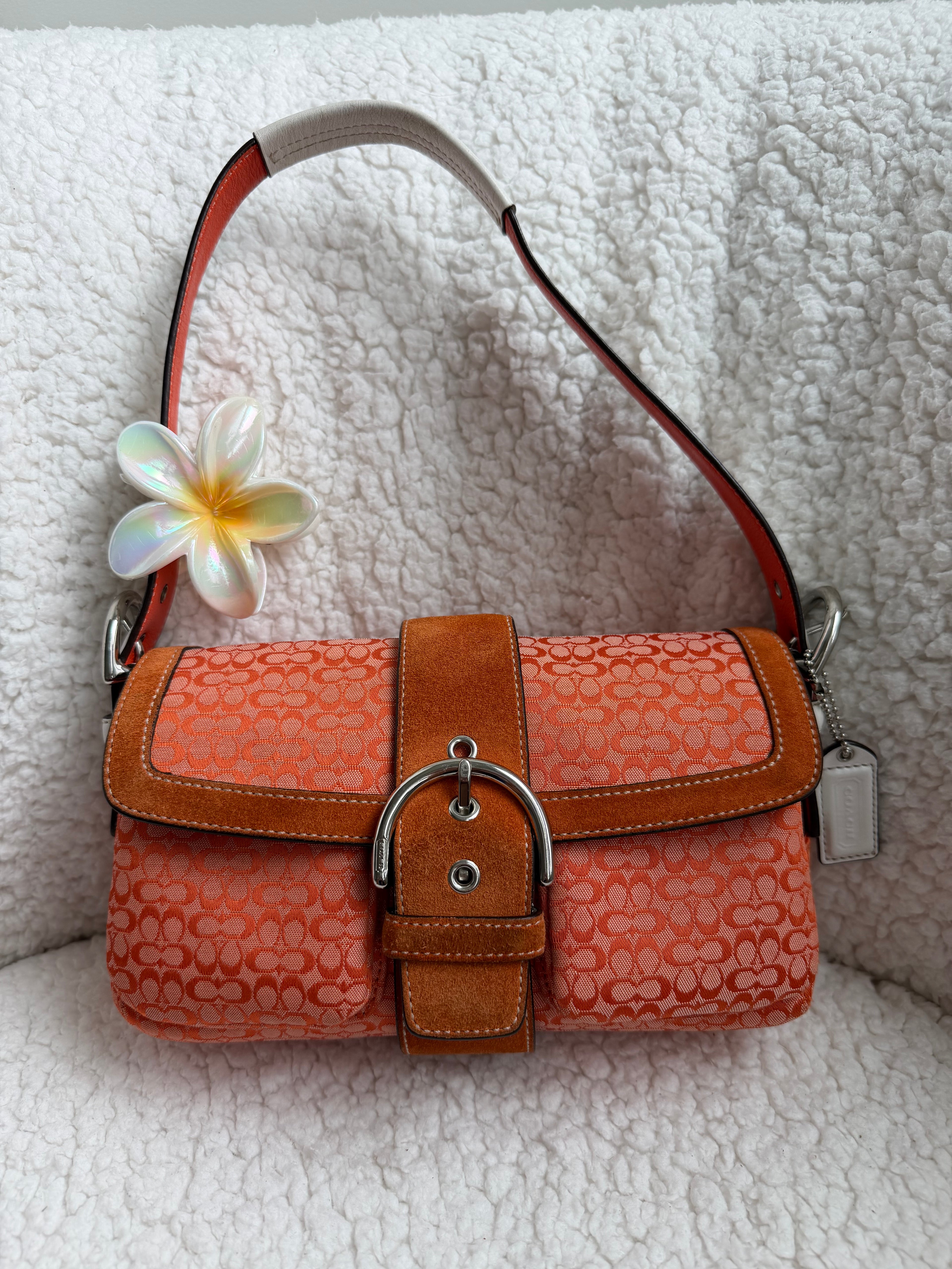 Coach Mini Two Pocket Soho Orange