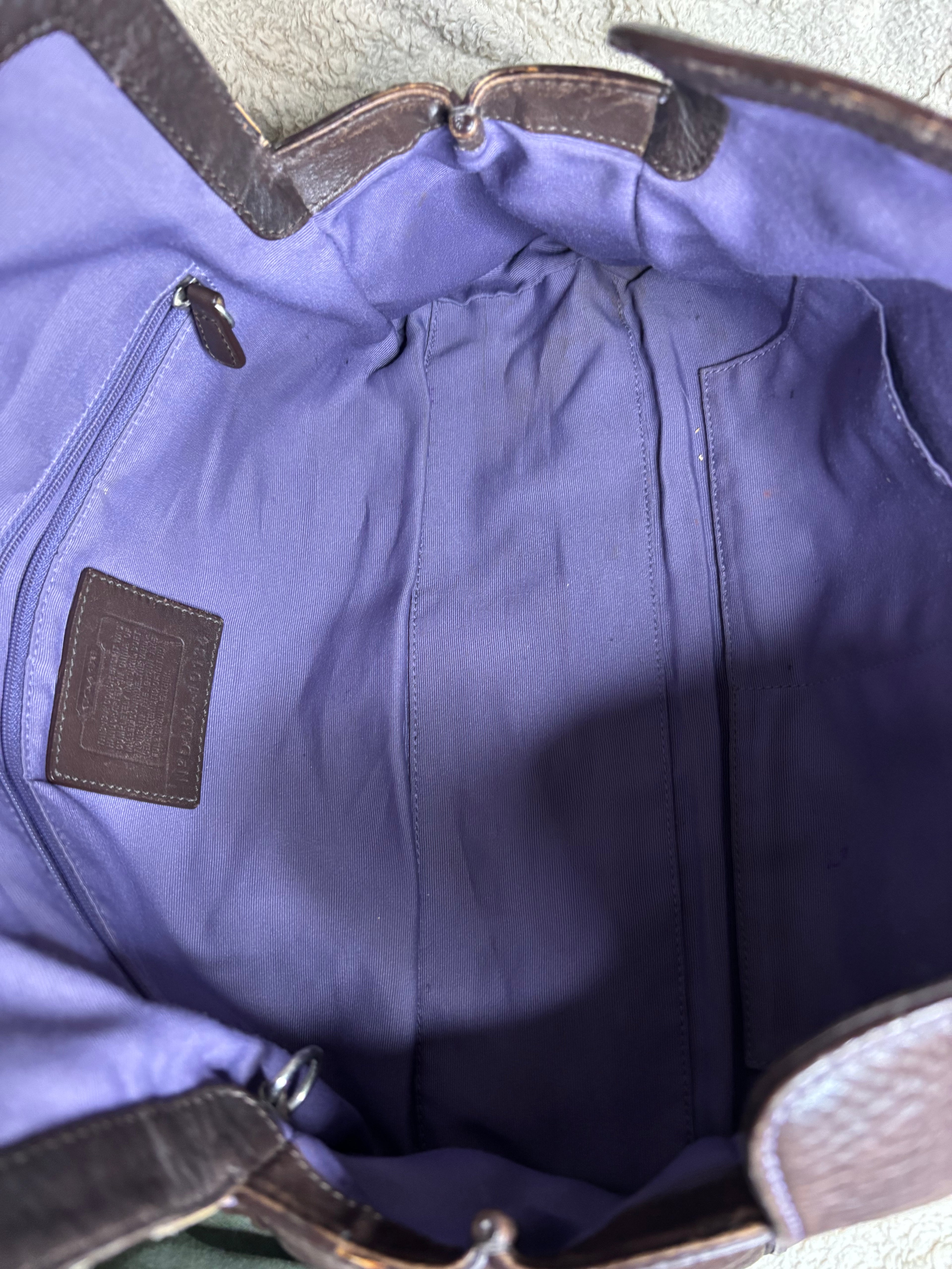 Coach Brown Leather Satchel