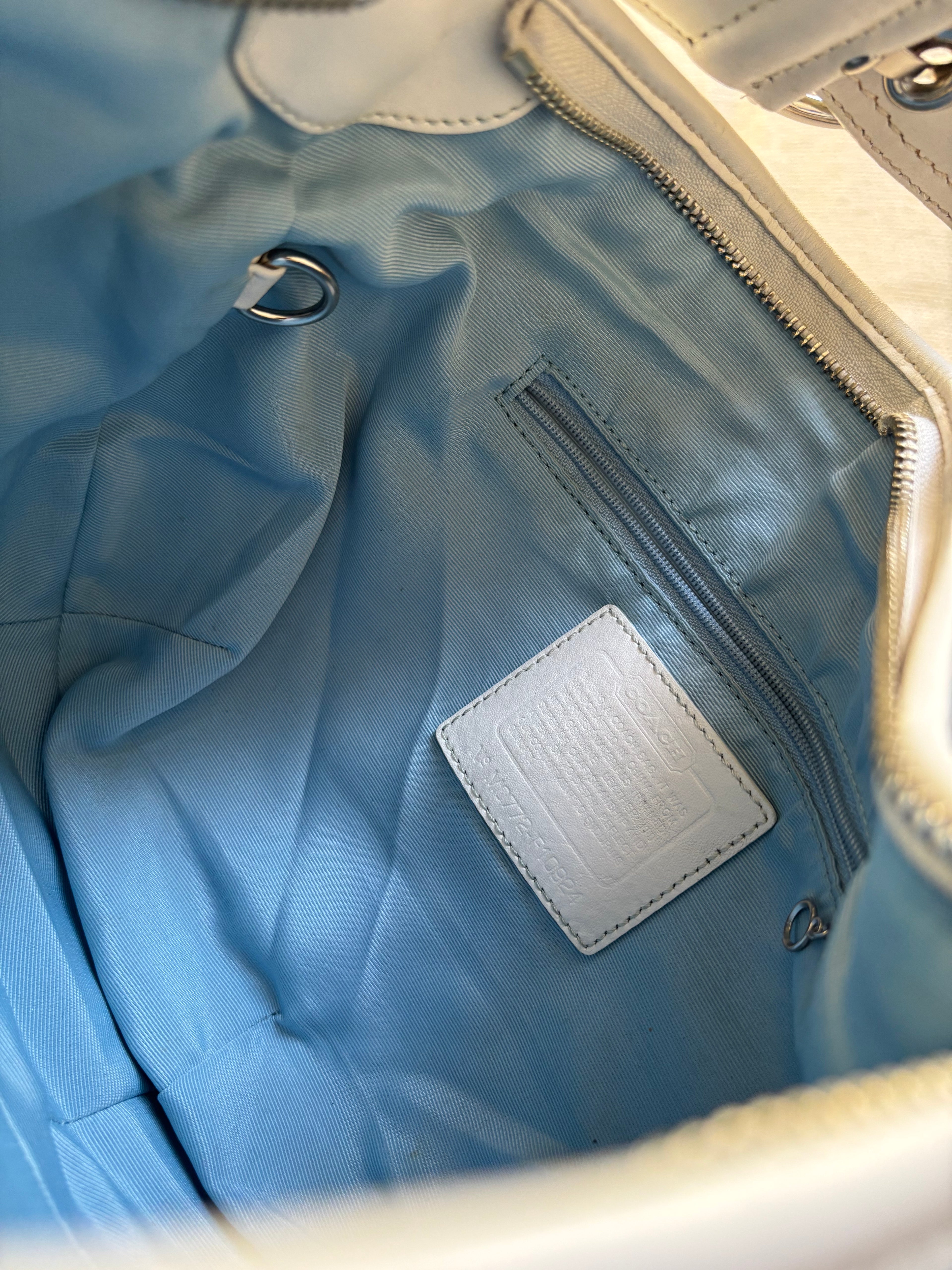 Coach Blue Signature Hobo