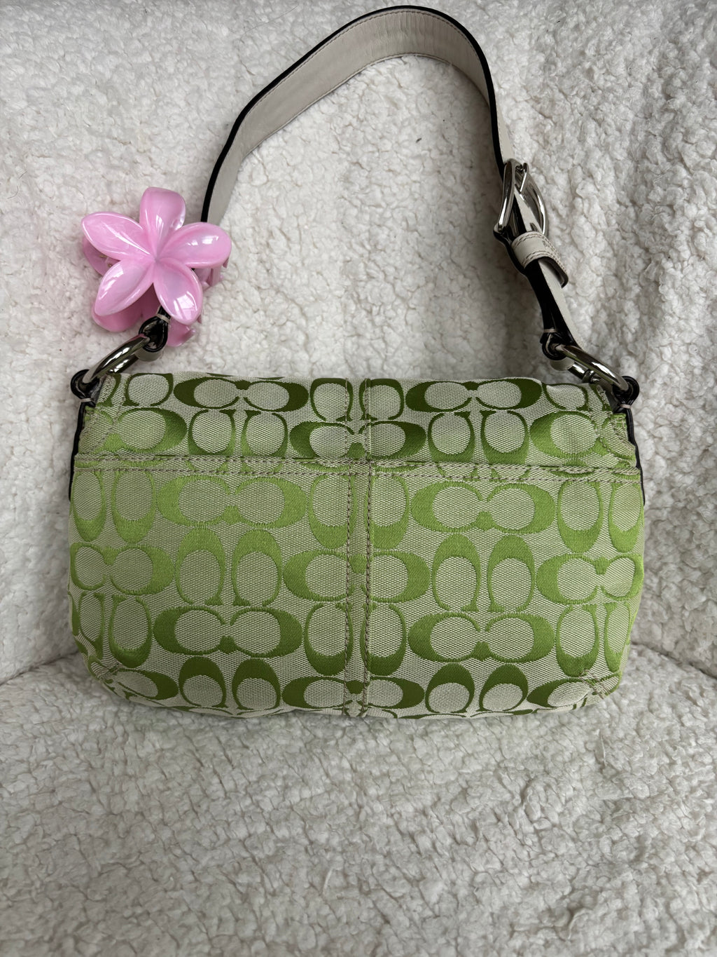 Y2K Coach Soho Green Signature