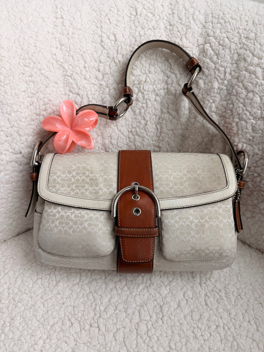 Coach Two Pocket Soho White