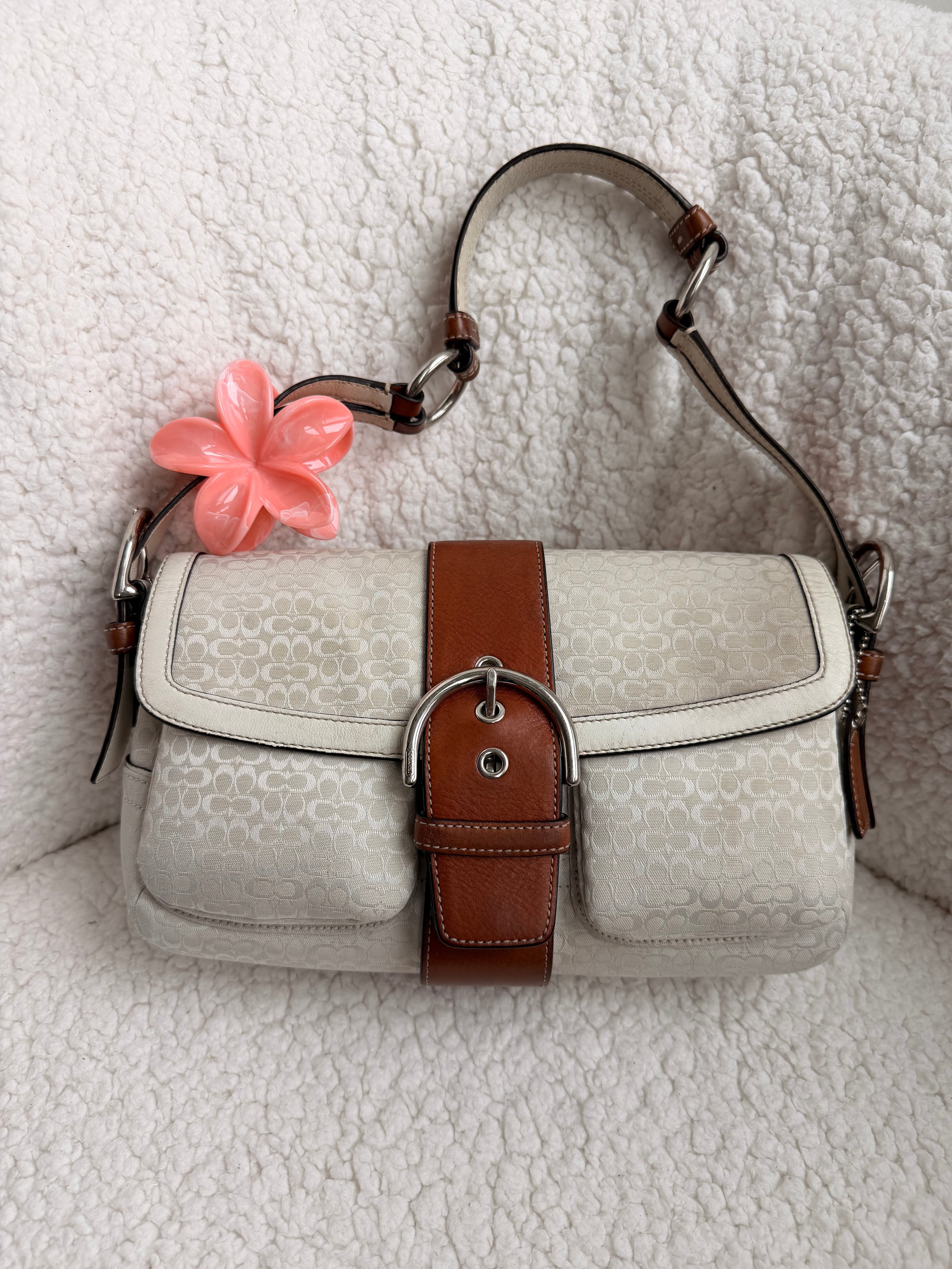 Coach Two Pocket Soho White