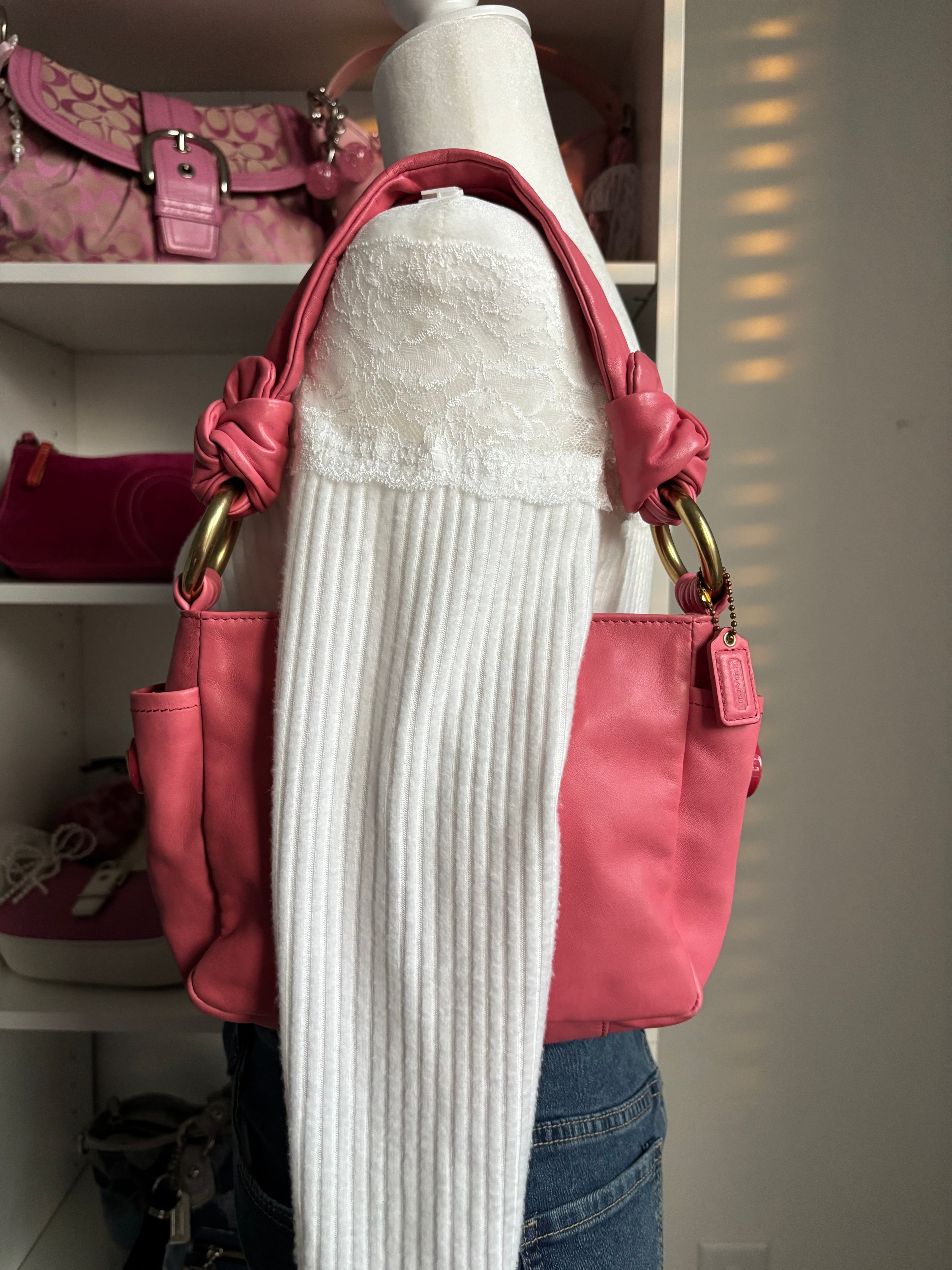 Y2K Coach Pink Salmon Mini Bag
