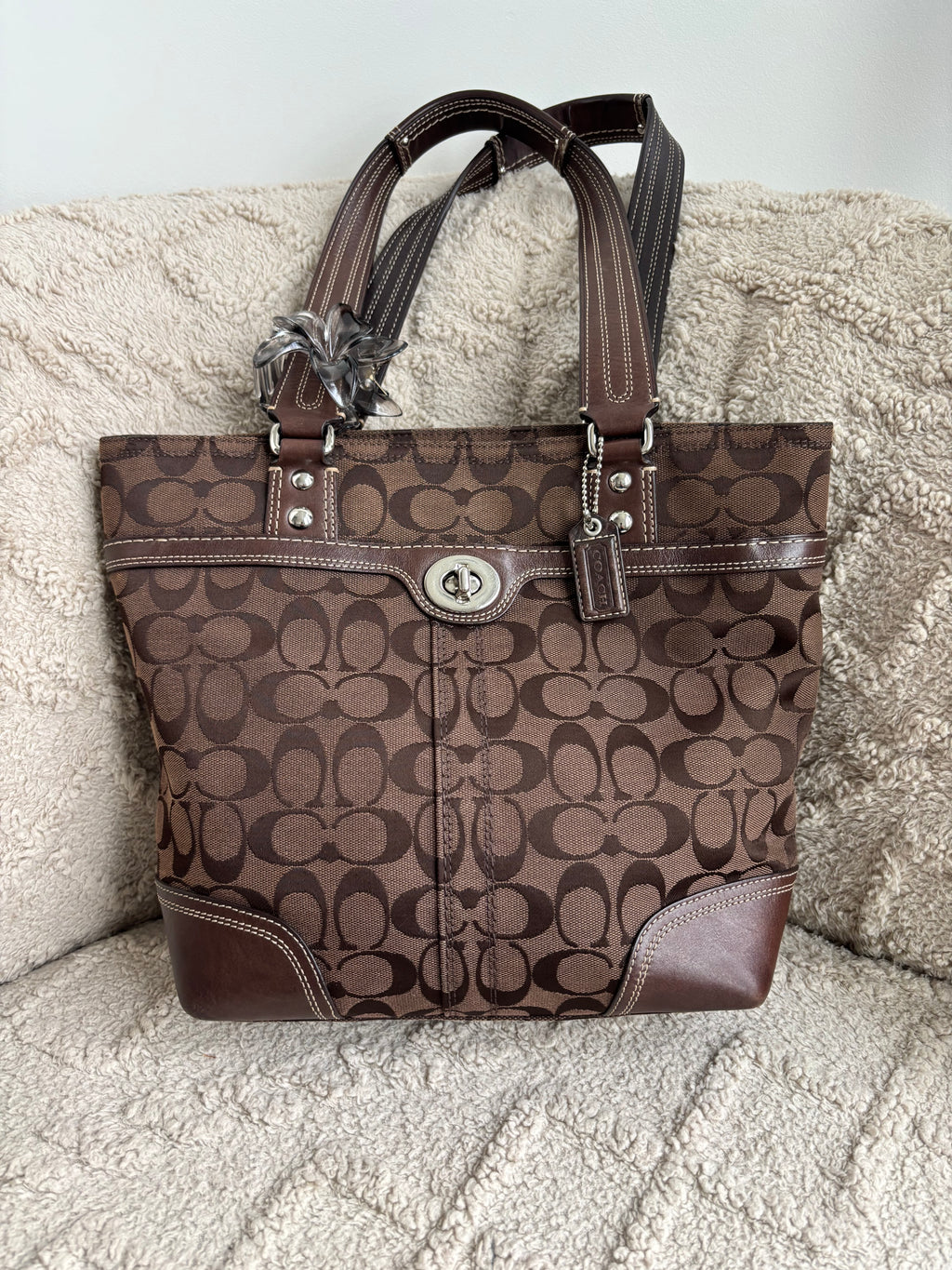 Y2K Coach Chocolate Brown Tote Bag
