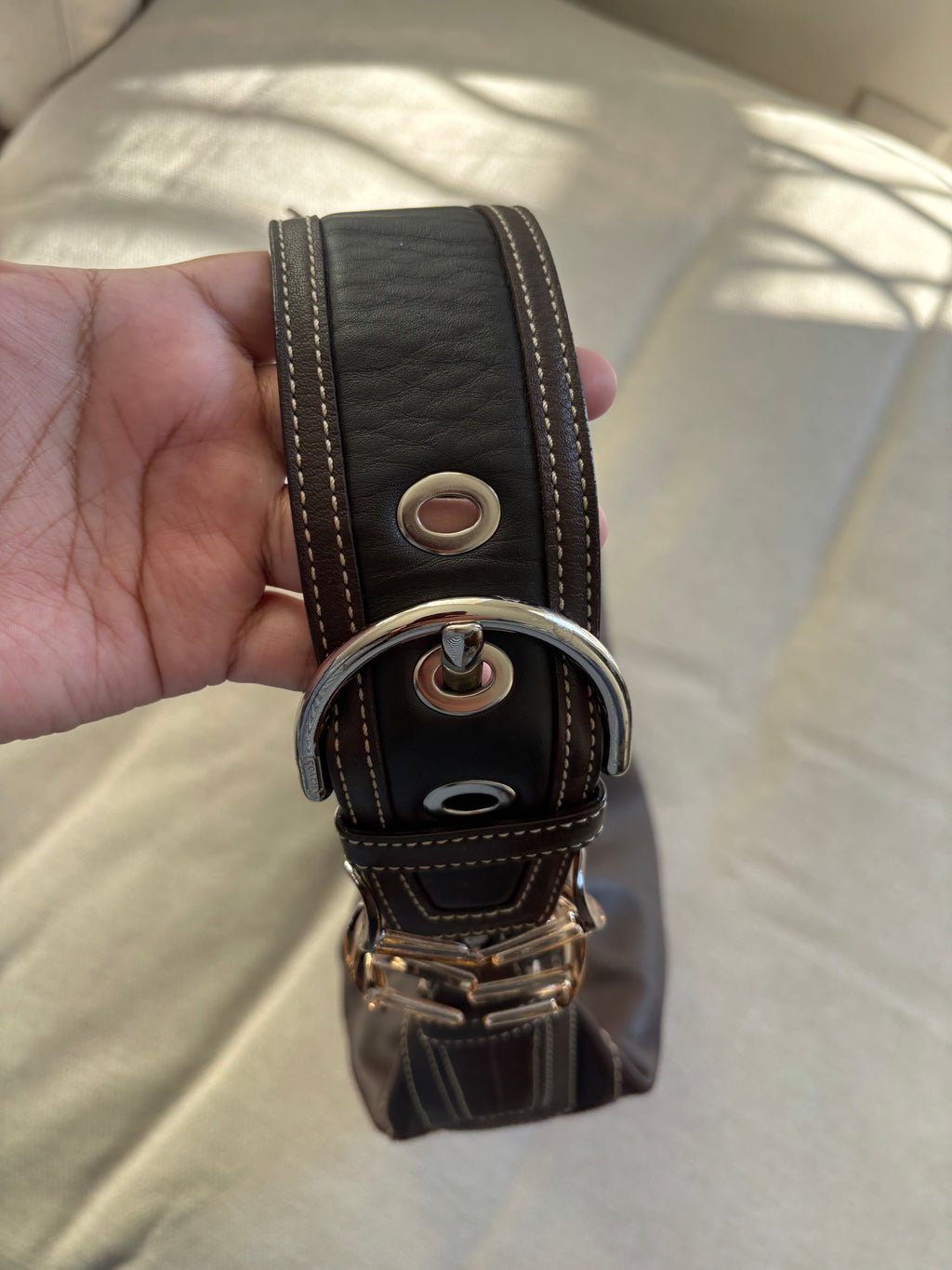 Y2K Coach Brown Hobo