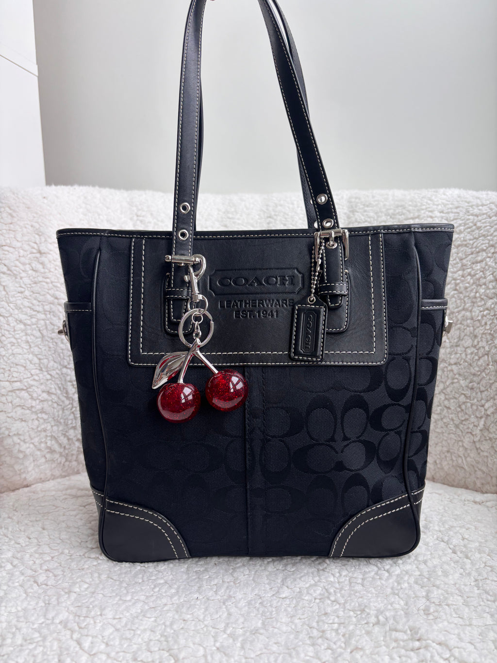 Coach Signature Black Tote Bag