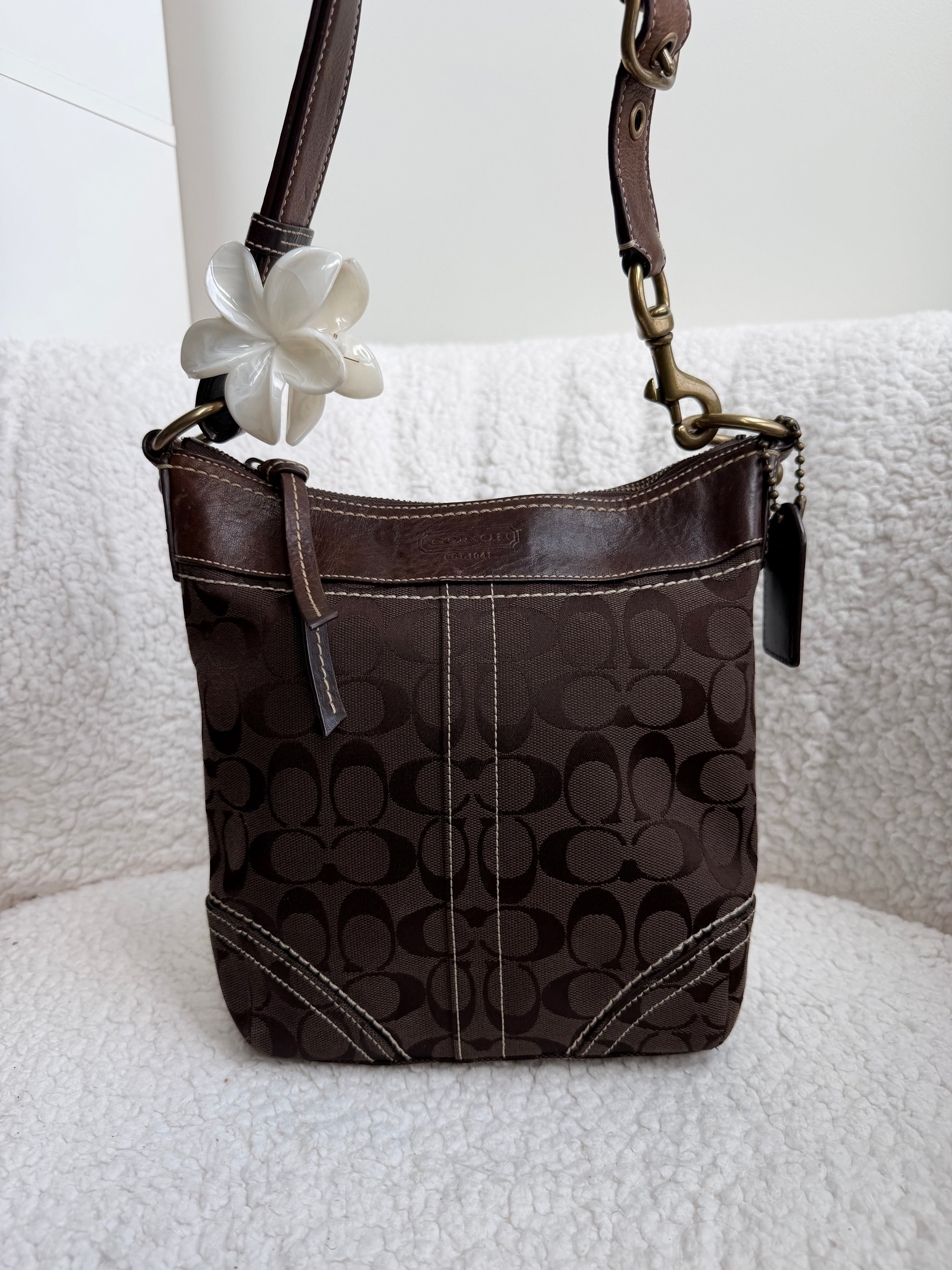 Coach Signature Brown Bag