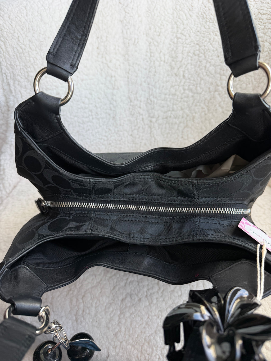 Coach Black Signature Shoulder Bag