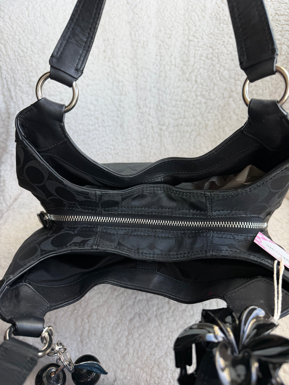 Coach Black Signature Shoulder Bag