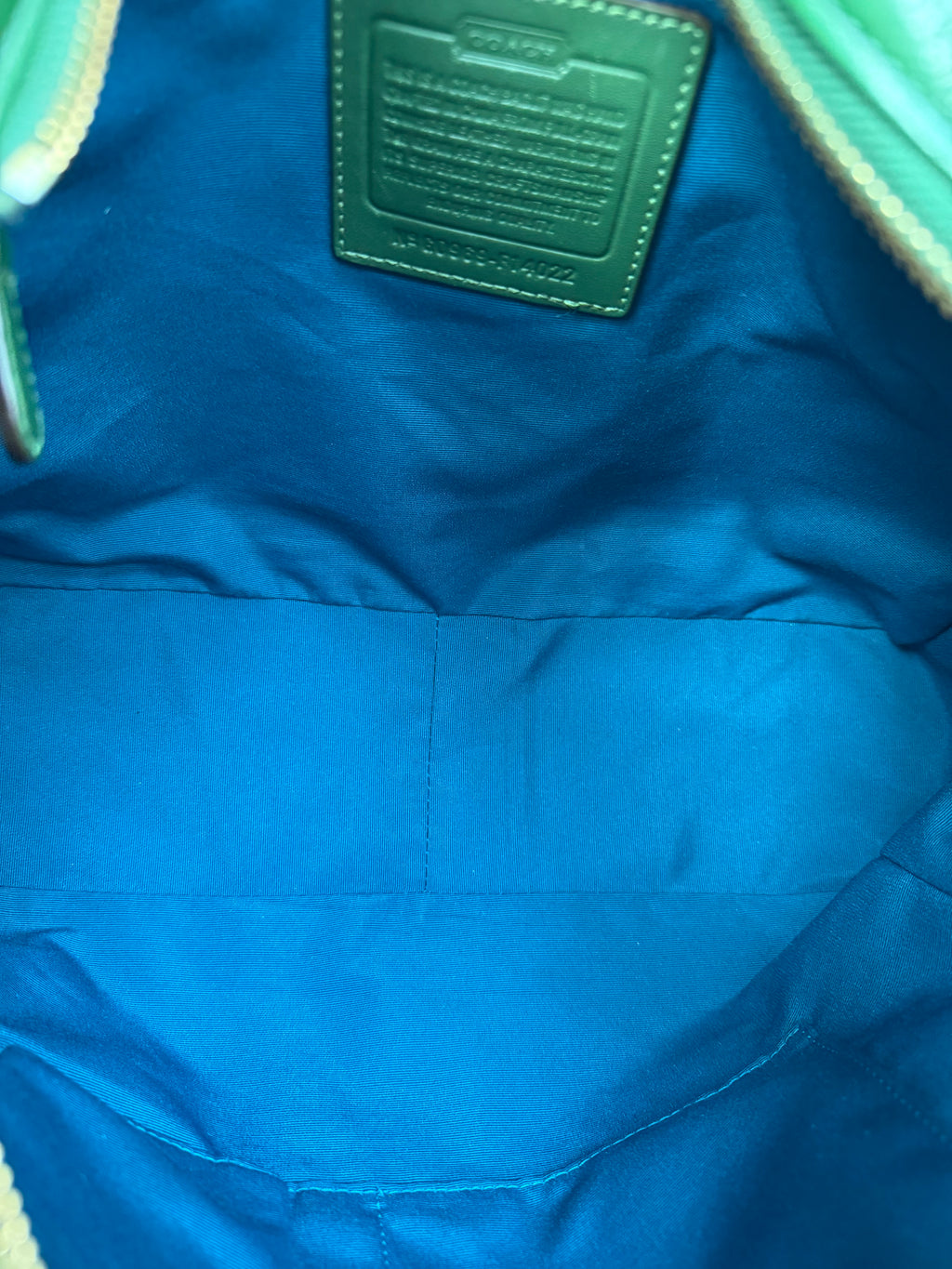 Coach Green Patent Leather Tote