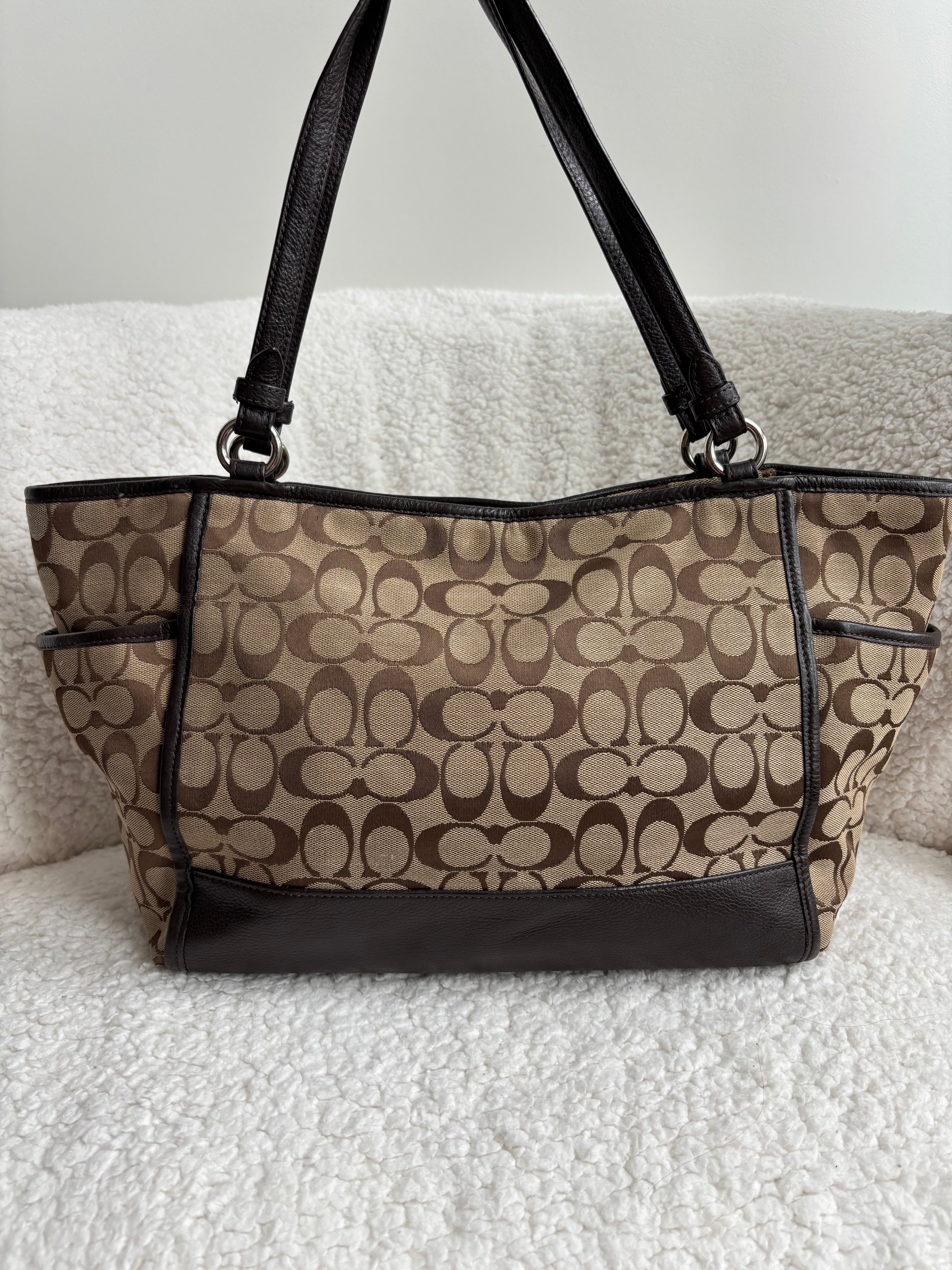 Coach Signature Brown Tote Bag