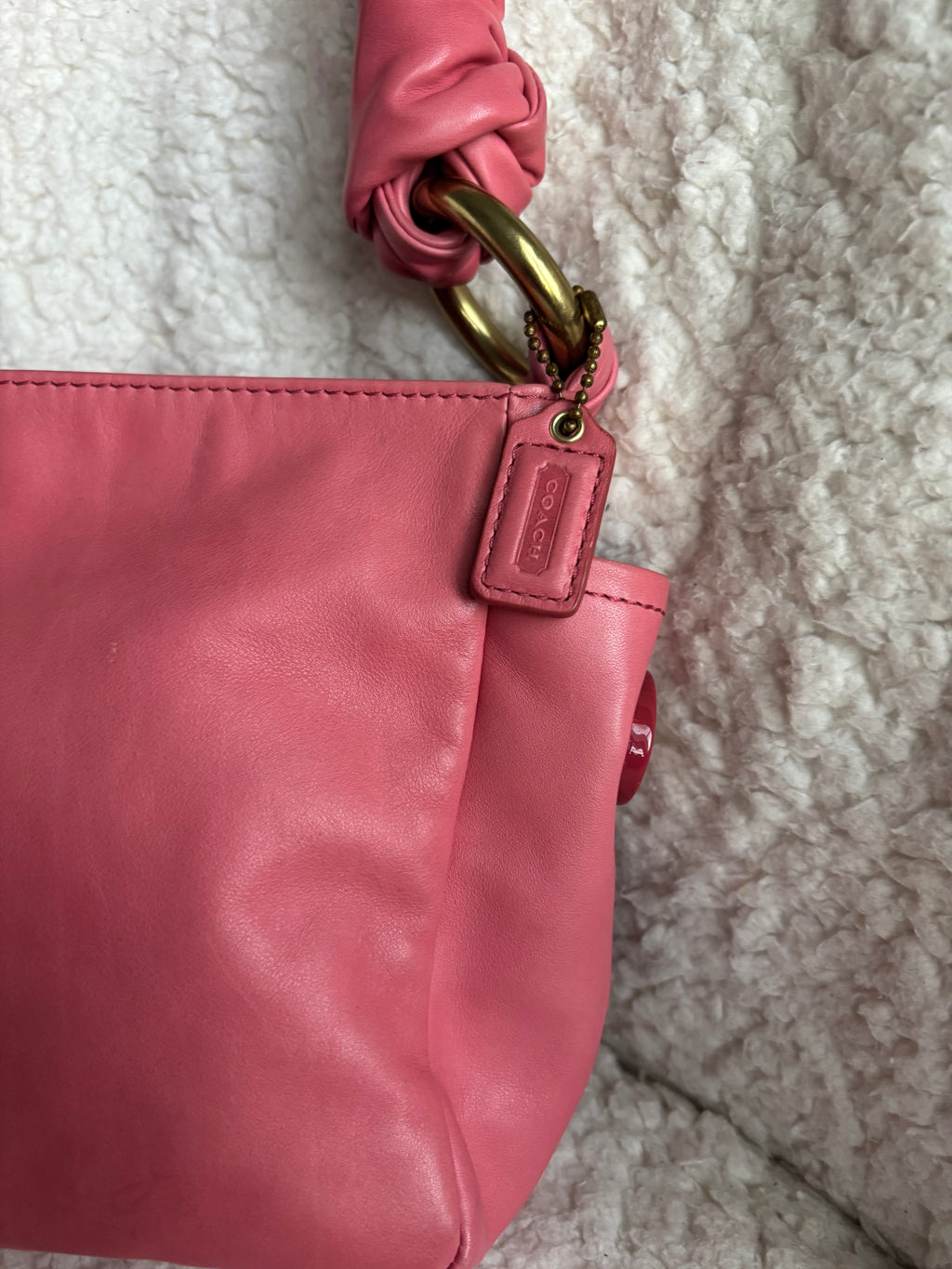 Y2K Coach Pink Salmon Mini Bag