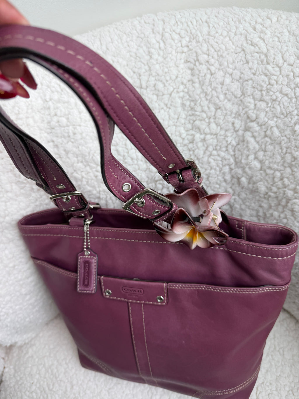Coach Purple Tote