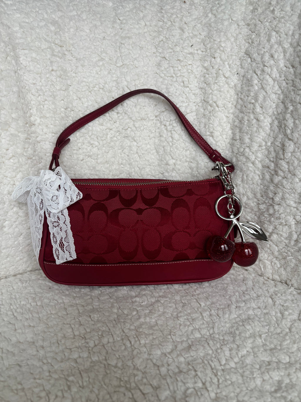 Y2K Coach Demi Bag Red Signature