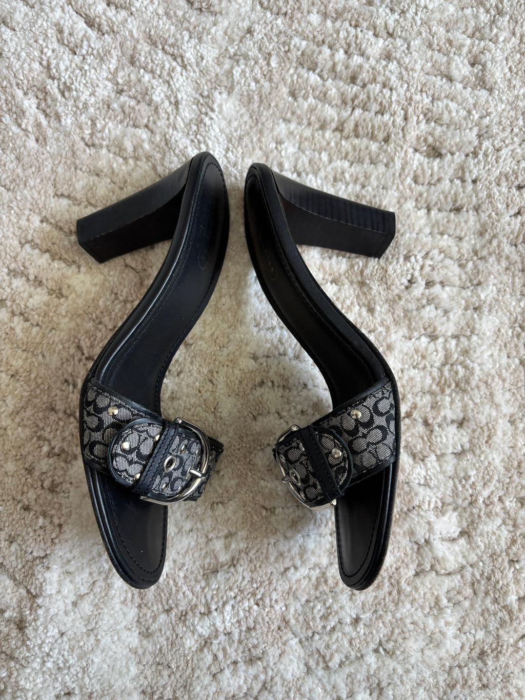 Coach Signature Heels Size 8 W