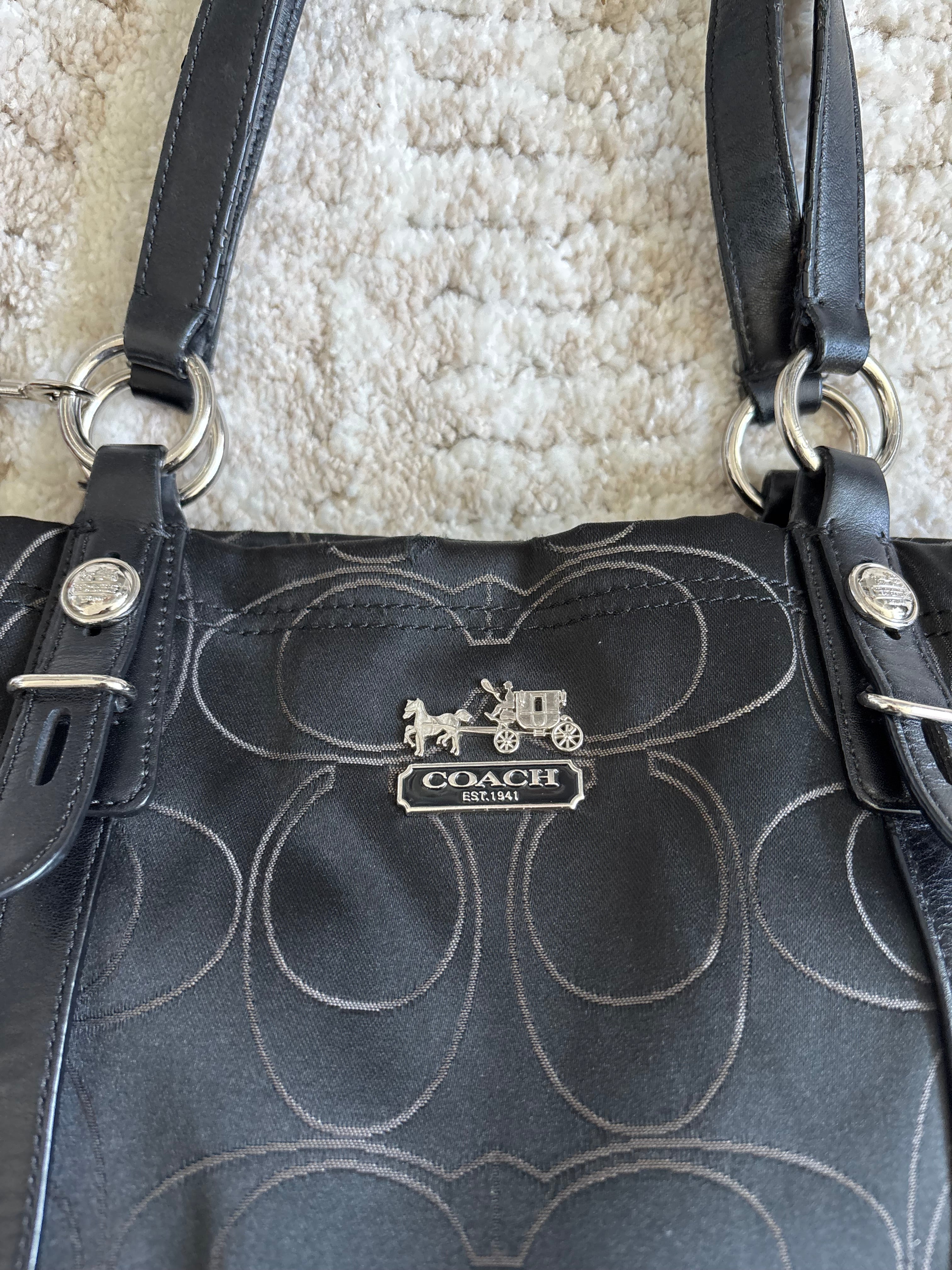 Coach Mia Black Shoulder Bag