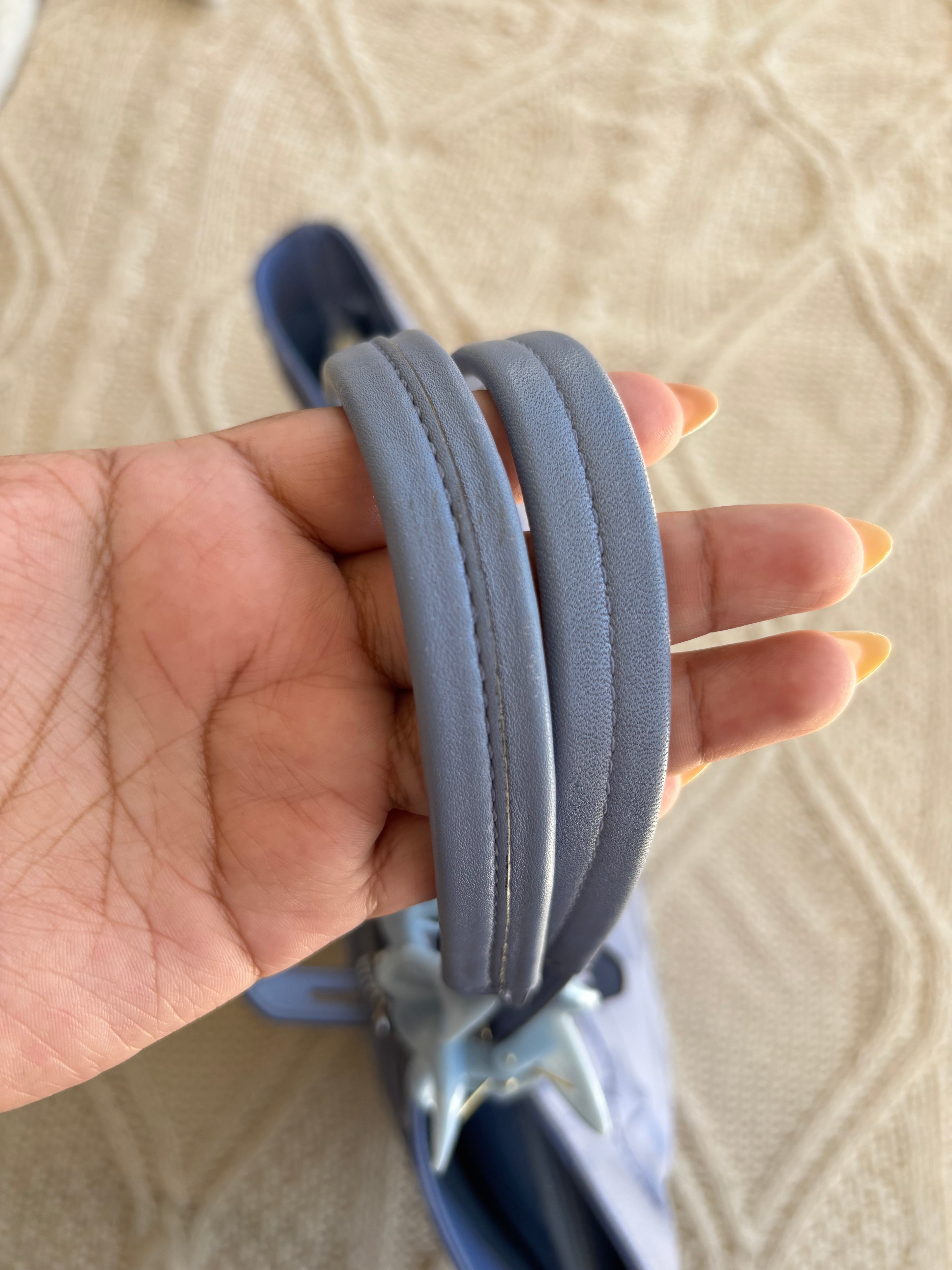 Y2K Coach Signature Blue Tote Bag