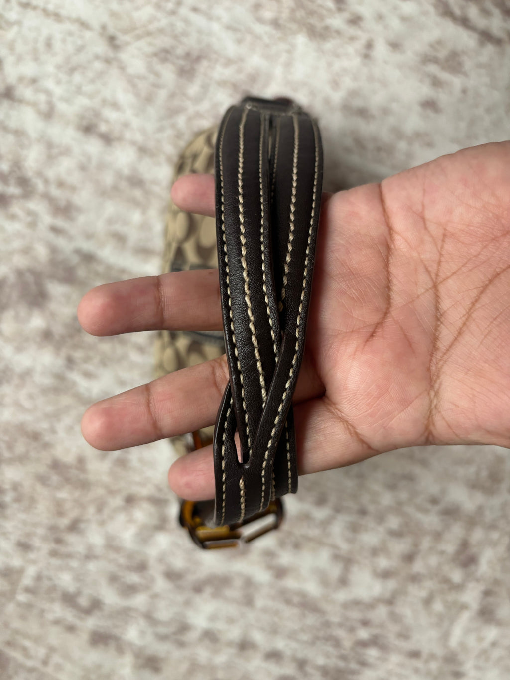 Y2K Coach Mini Soho Brown Signature