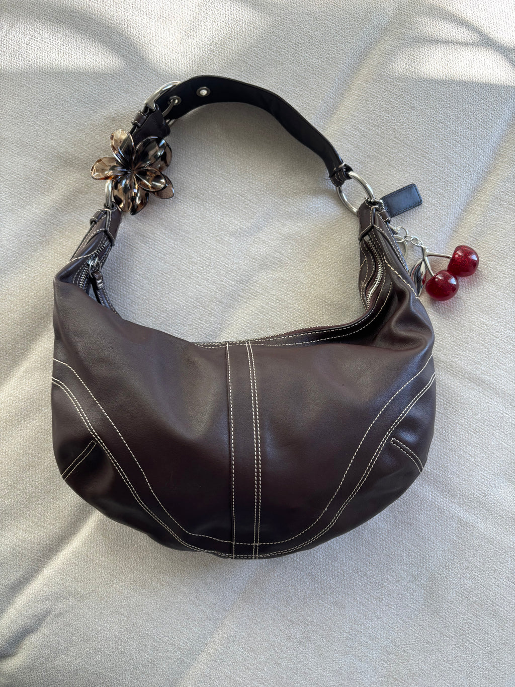 Y2K Coach Brown Hobo