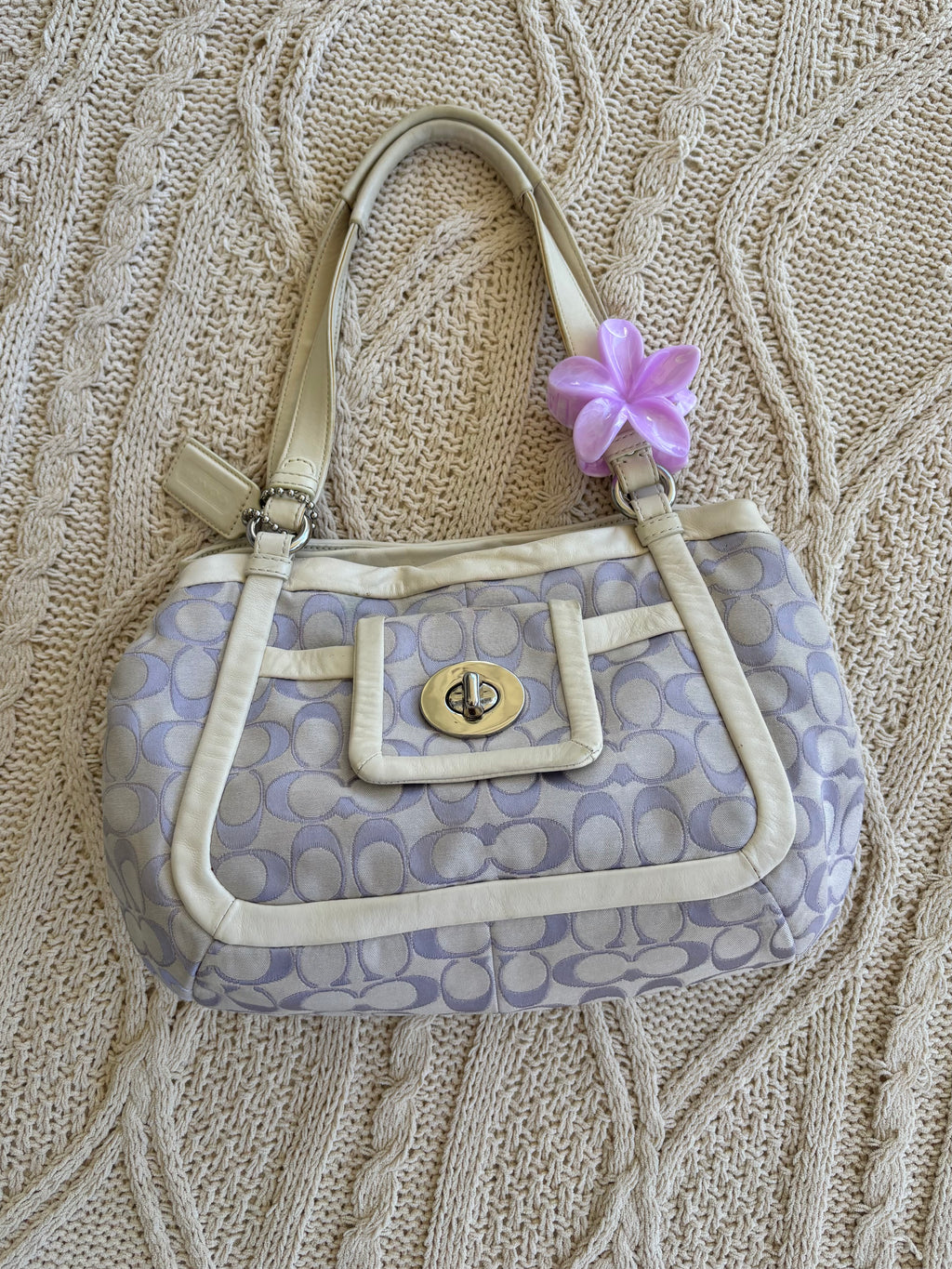 Y2K Coach Cricket Lavender Shoulder Bag