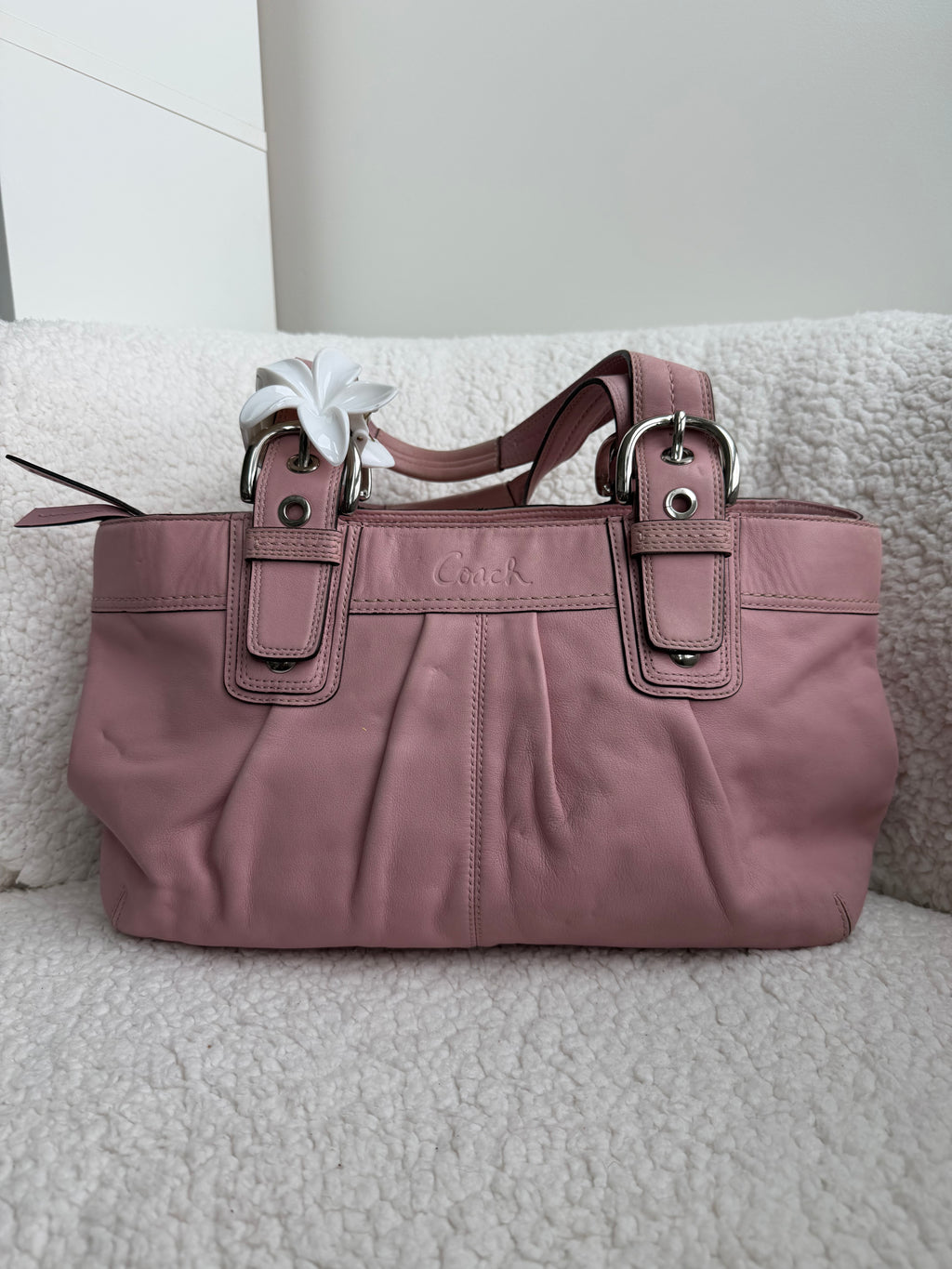 Coach Hampton Pink Shoulder Bag