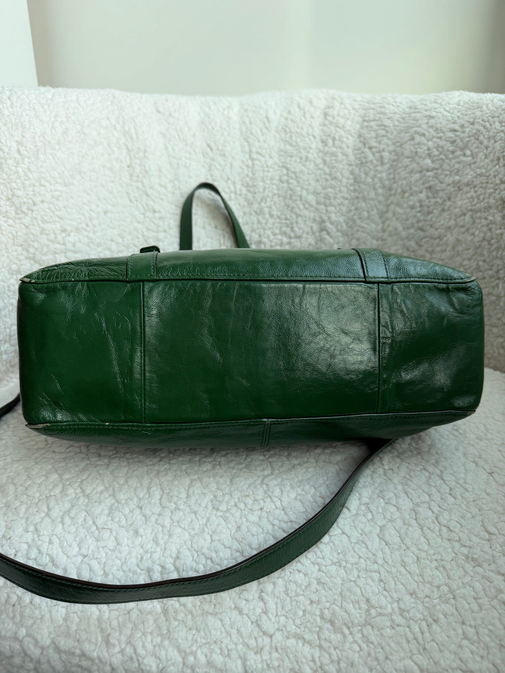 Coach Green Patent Leather Tote