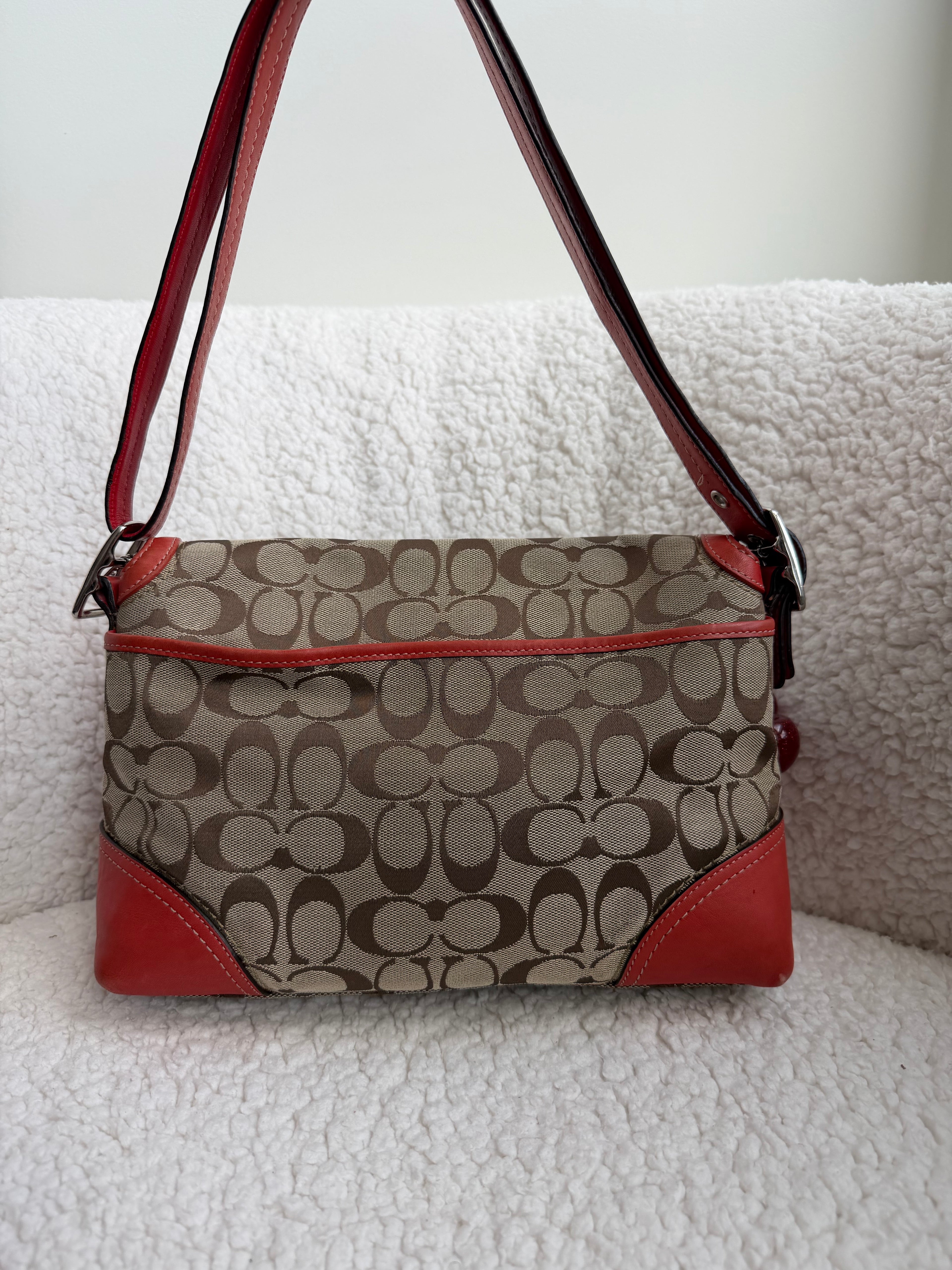 Coach Hampton Signature Shoulder Bag