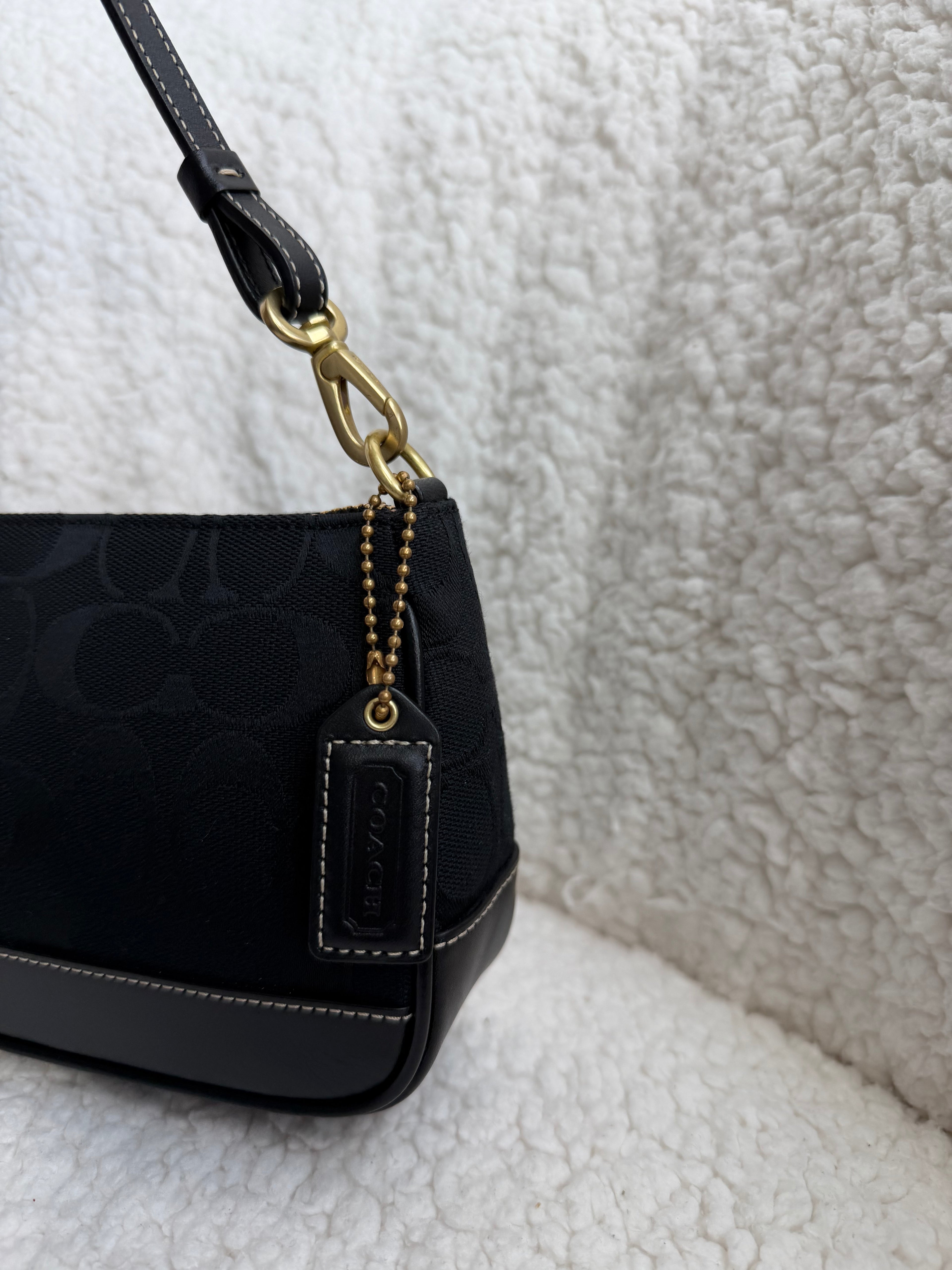 Coach Demi Bag Black Signature
