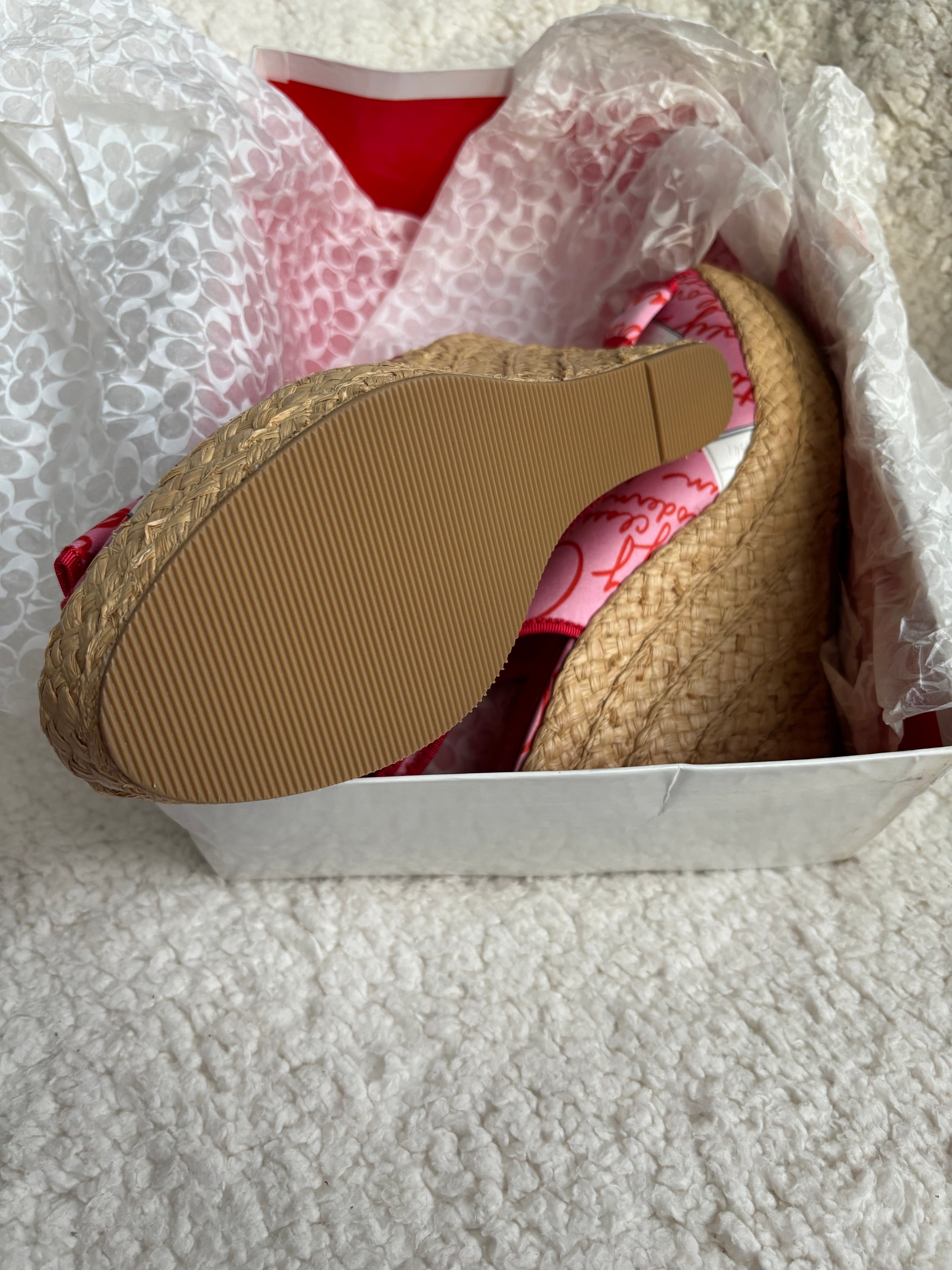 Y2K Coach Pink Wedges