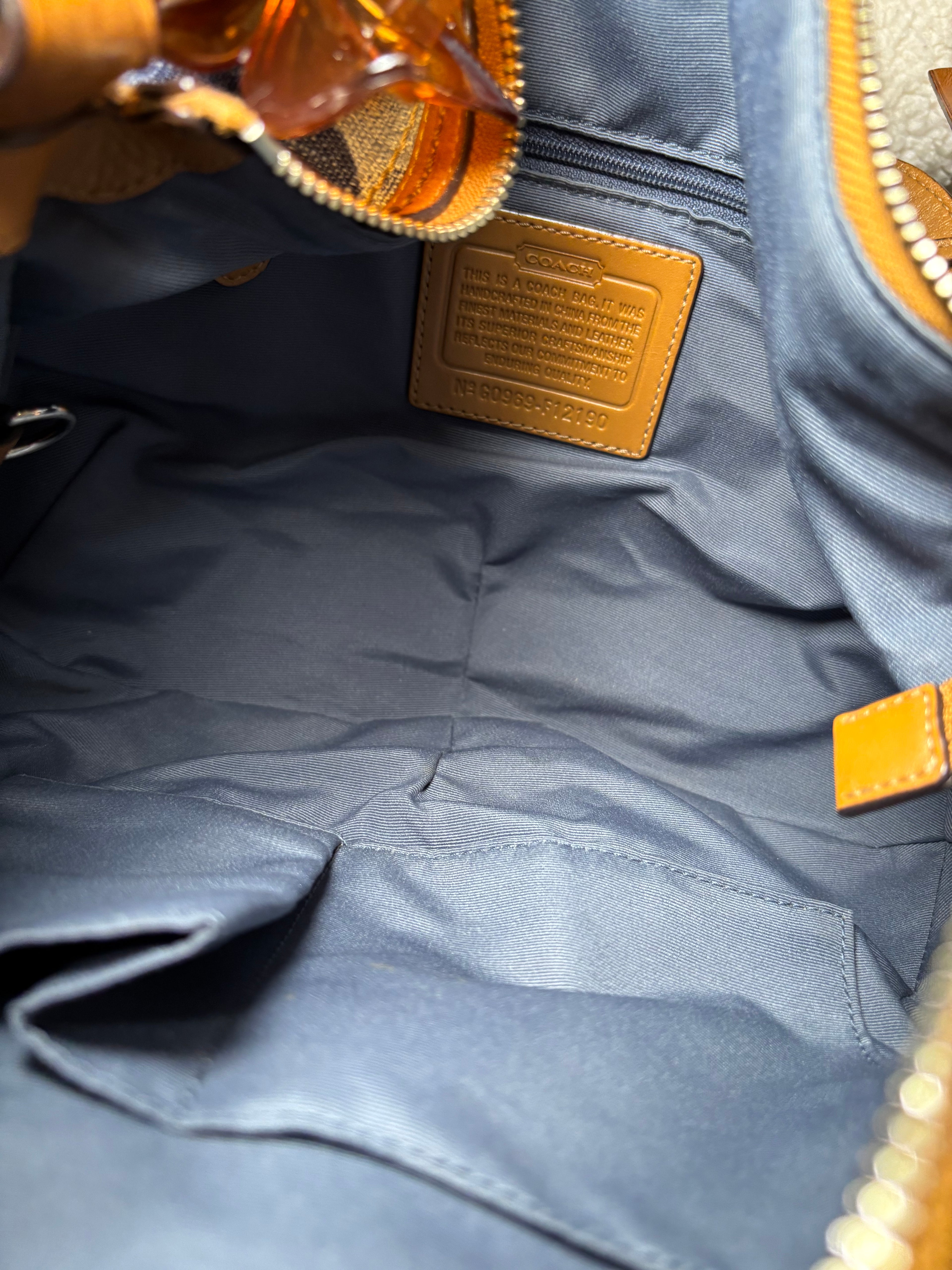 Coach Denim Hobo Shoulder Bag