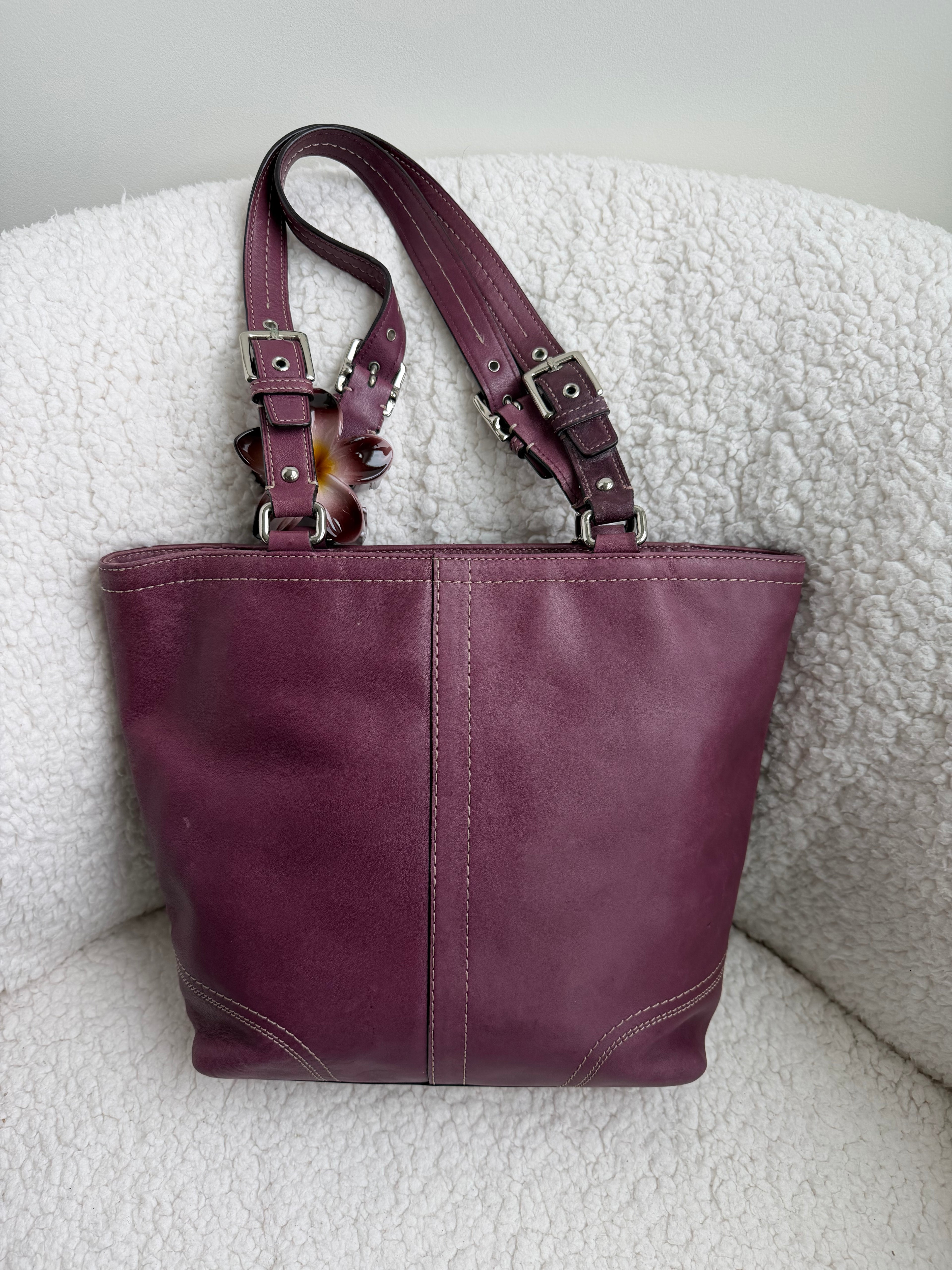 Coach Purple Tote