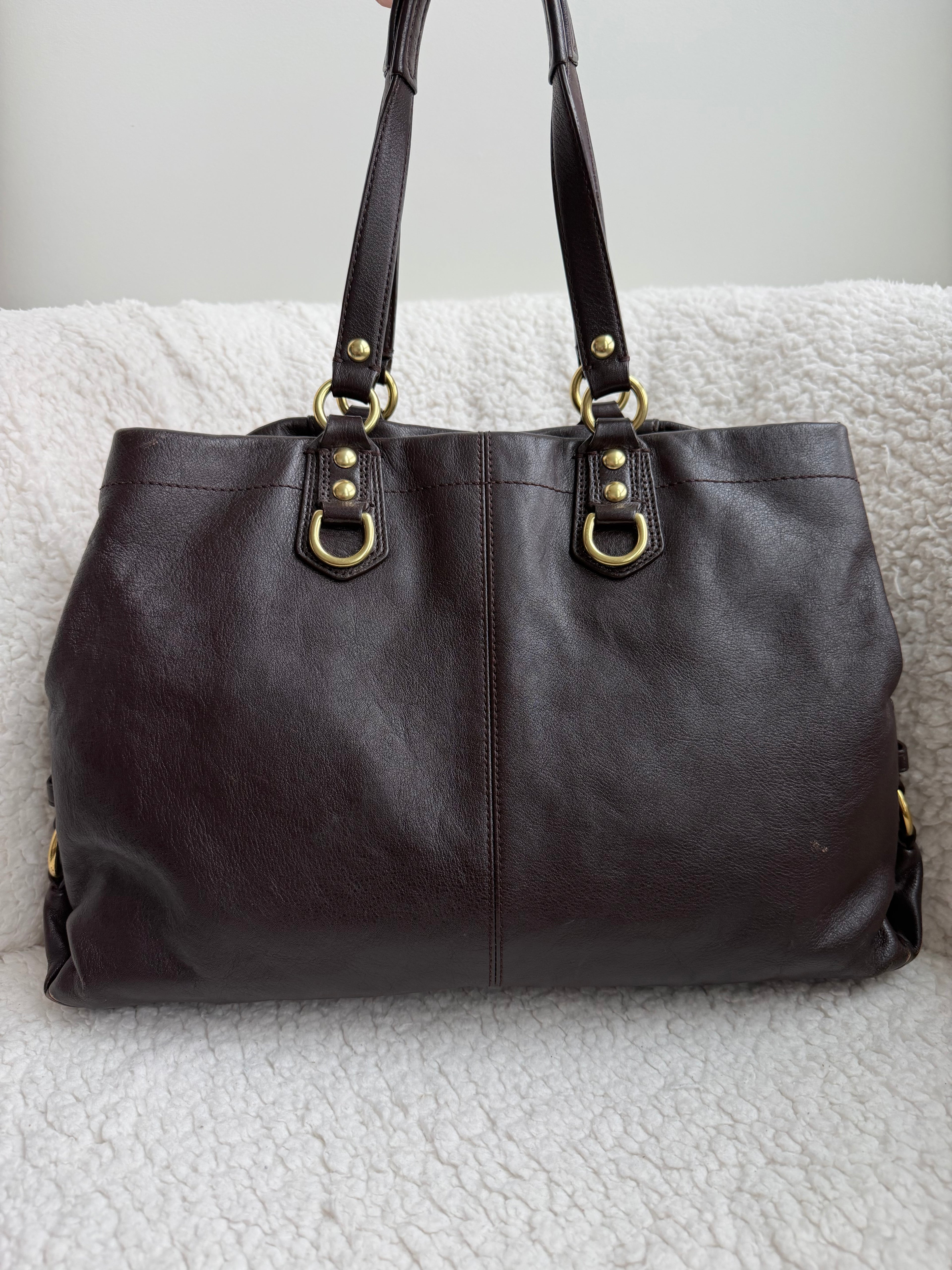 Coach Brown Leather Tote