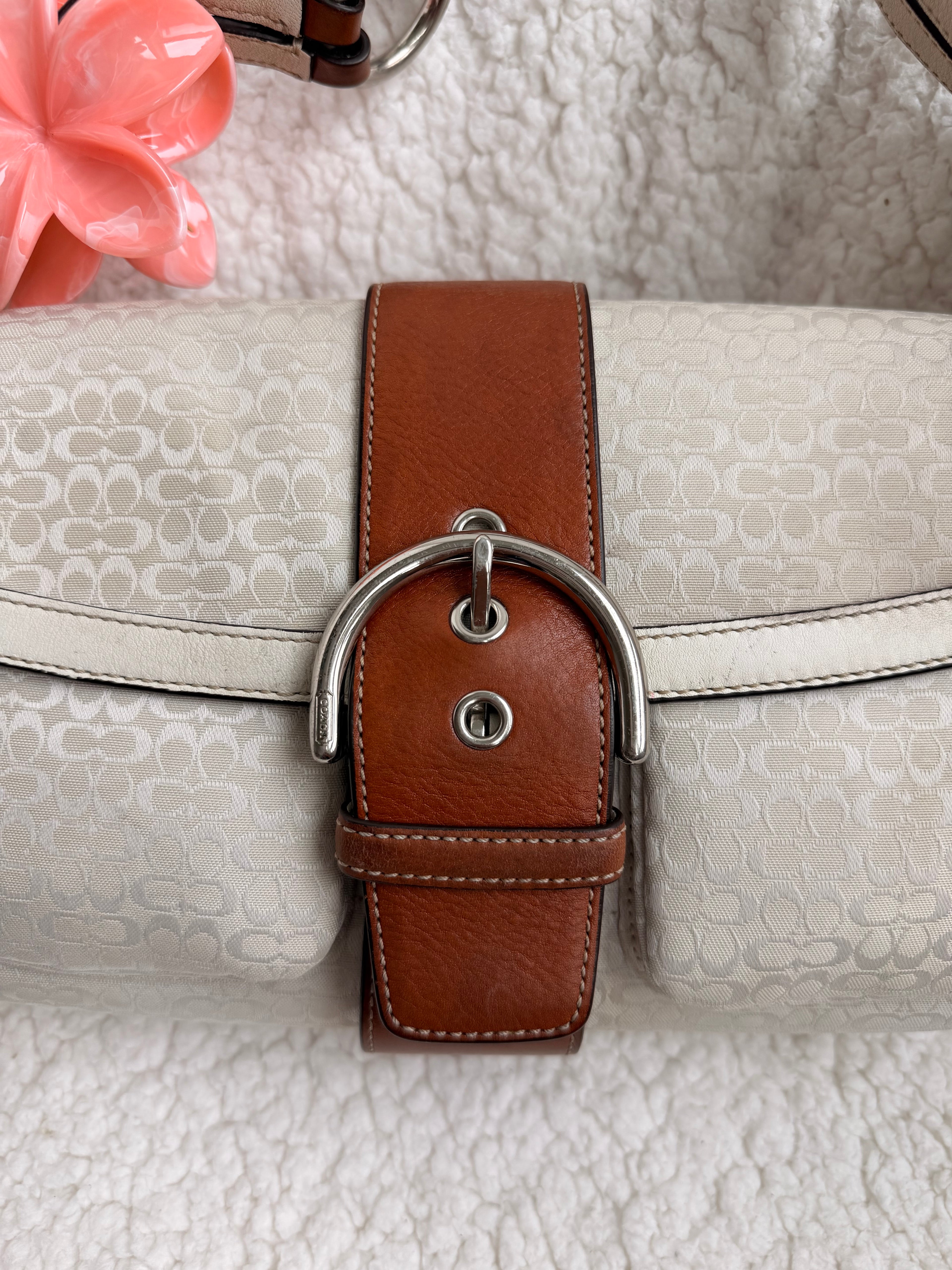 Coach Two Pocket Soho White