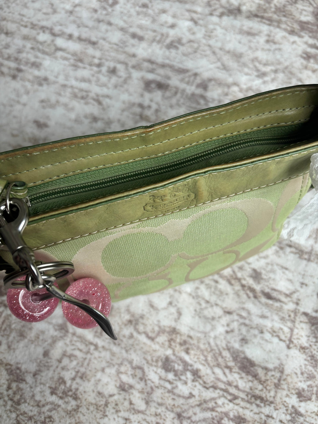 Y2K Coach Green Mini Zoe