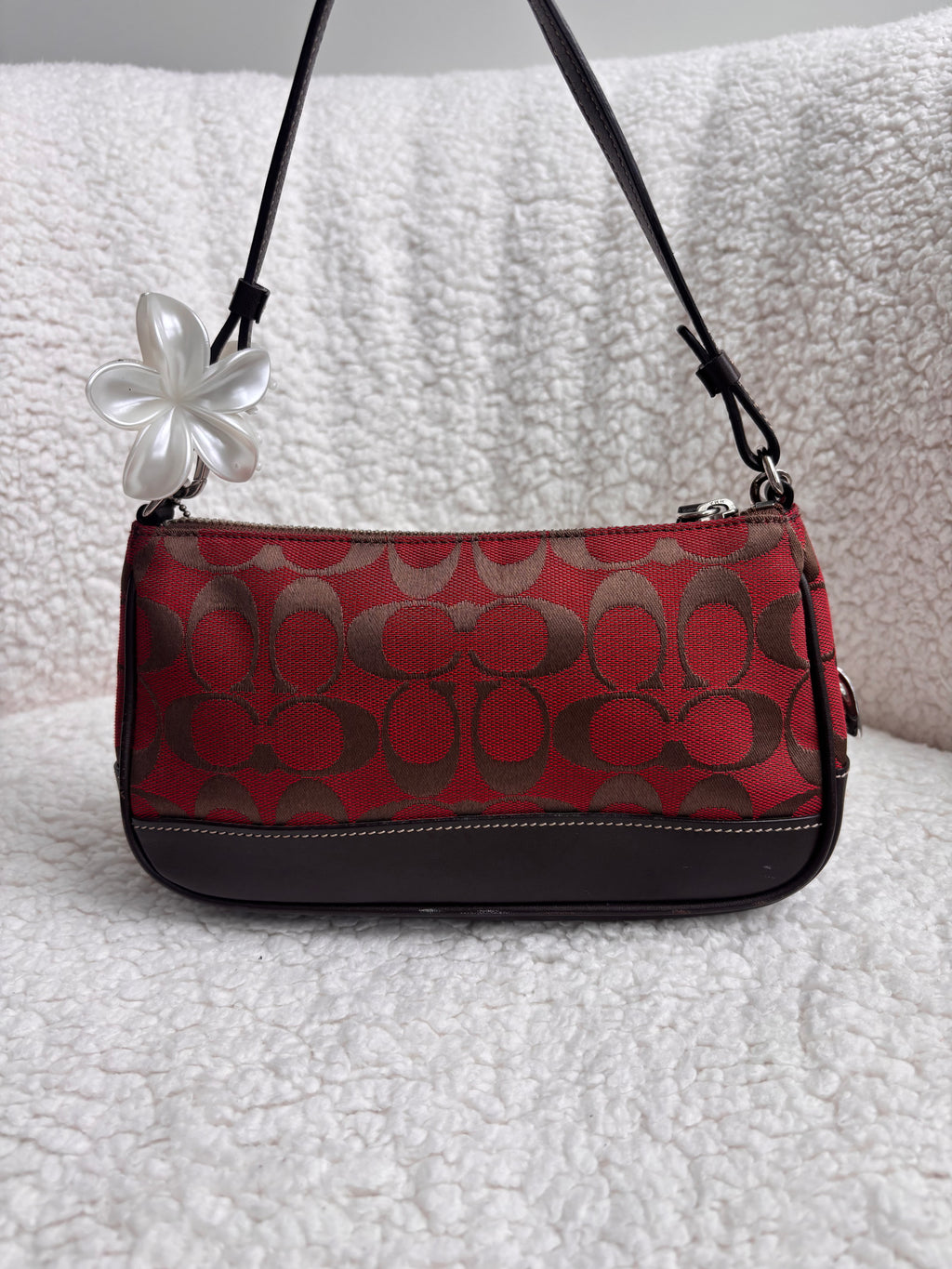 Coach Demi Bag Red Signature