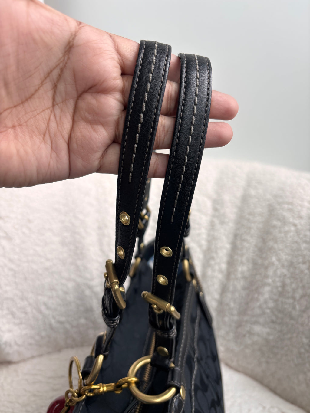 Coach Black Signature Tote