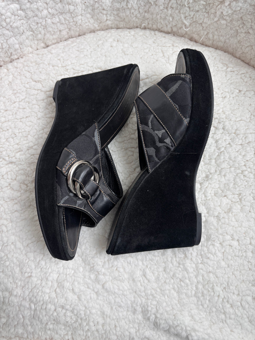 Coach Black Heels 7.5 W