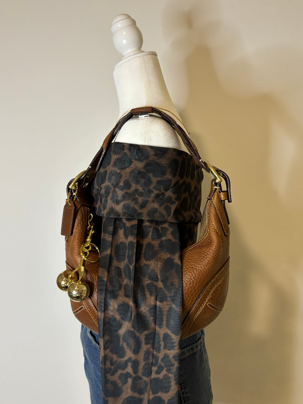 Coach Hobo Brown Leather