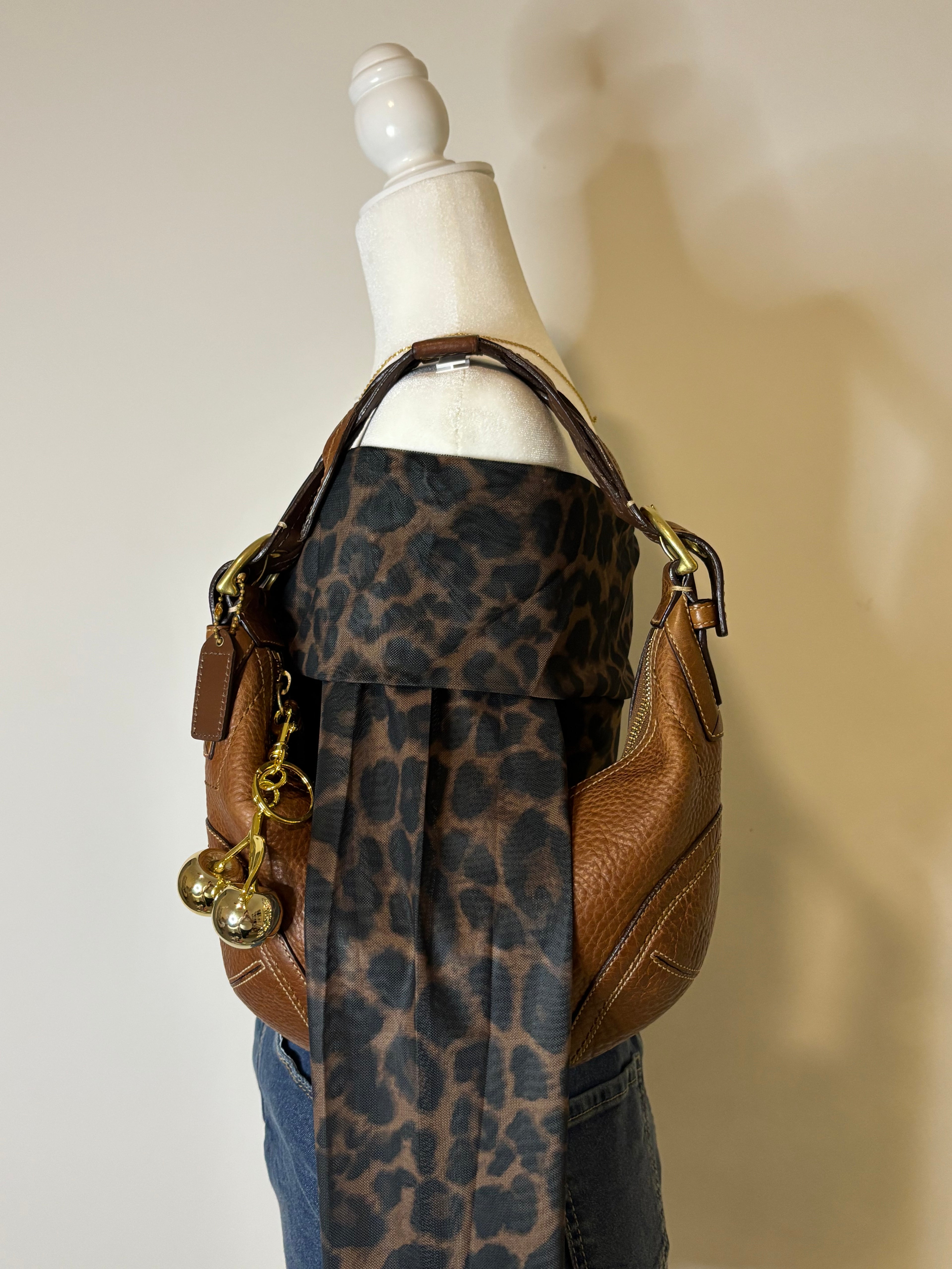 Coach Hobo Brown Leather