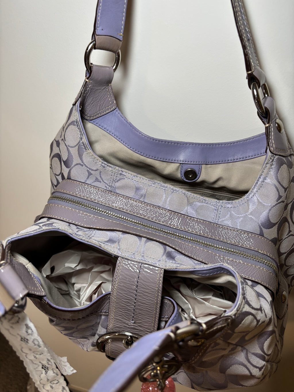 Coach Soho Purple Shoulder Bag and Wallet