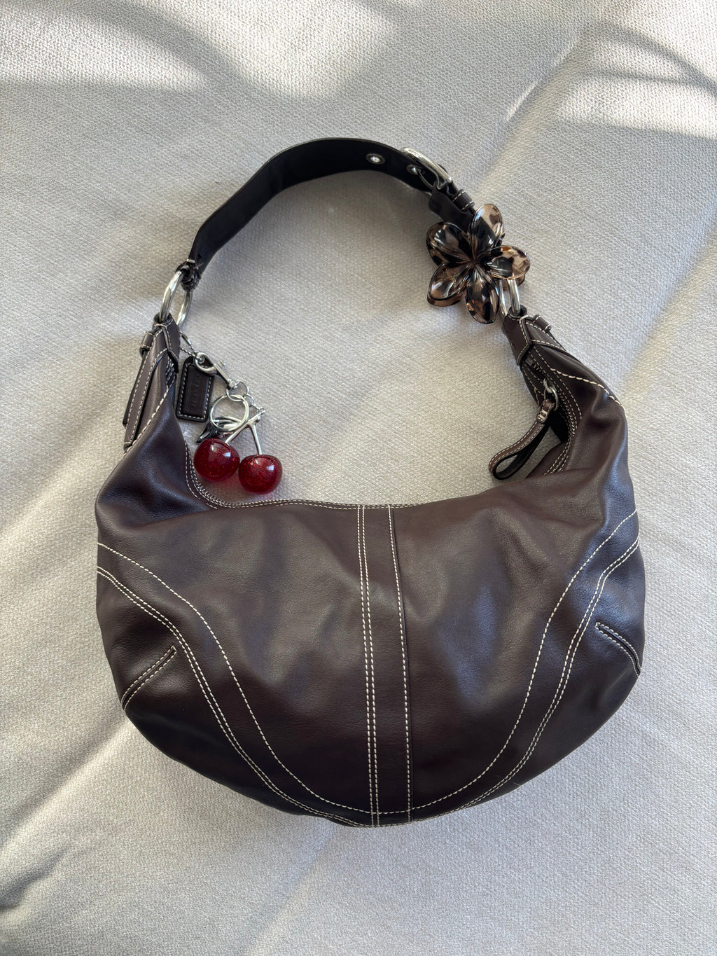 Y2K Coach Brown Hobo