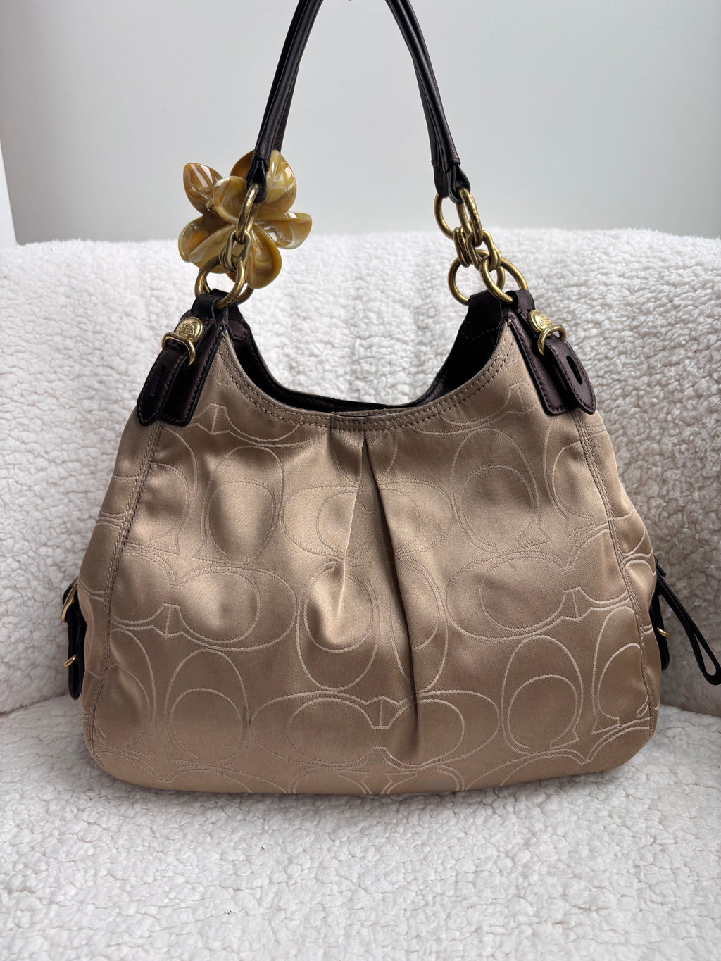Coach Maggie Champagne Shoulder Bag