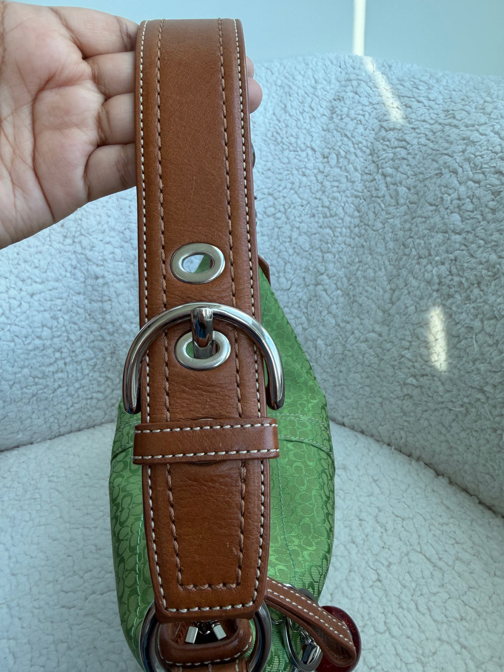 Coach Green Hobo Shoulder Bag