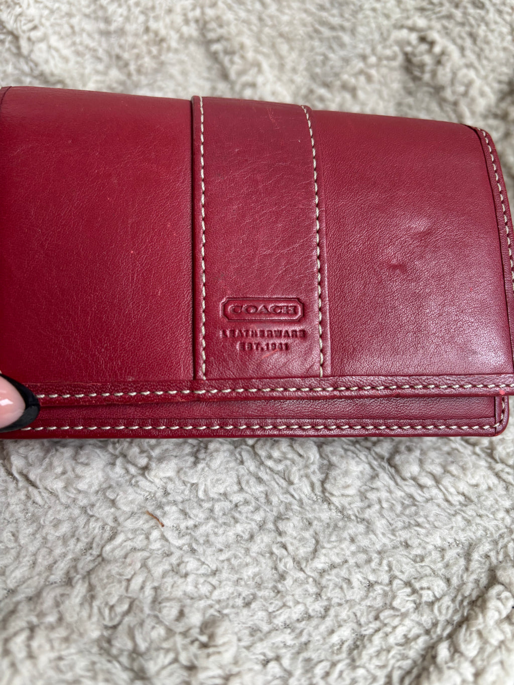 Coach Red Small Wallet