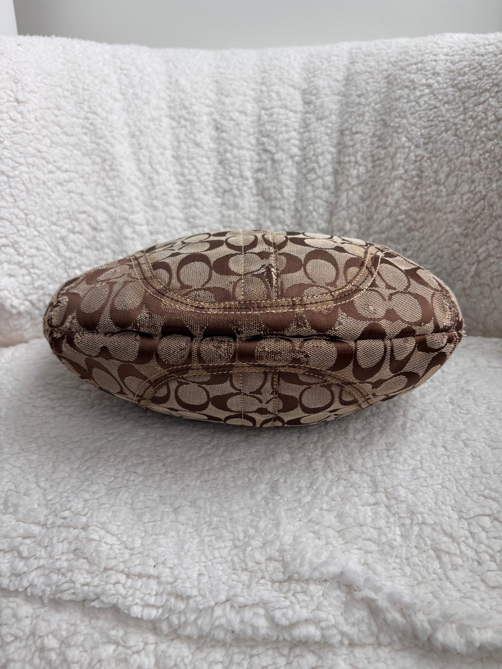 Coach Brown Signature Hobo Large