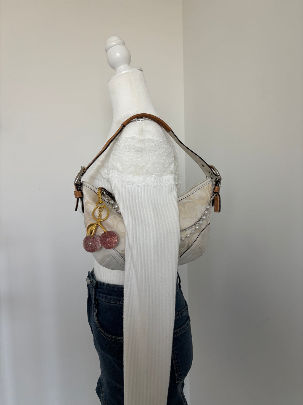 Coach Hobo Mini Off White