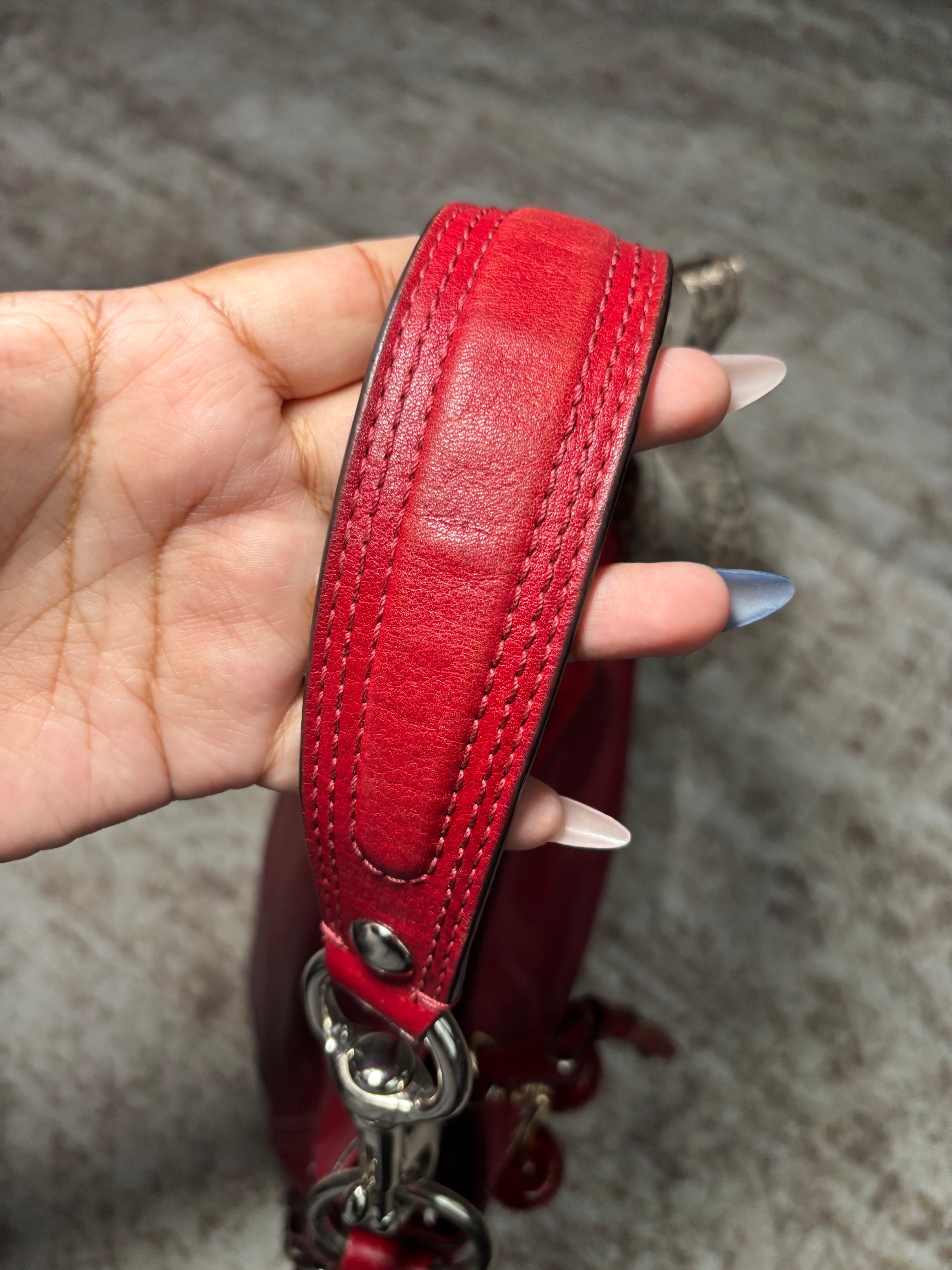 Coach Red Leather Zoe